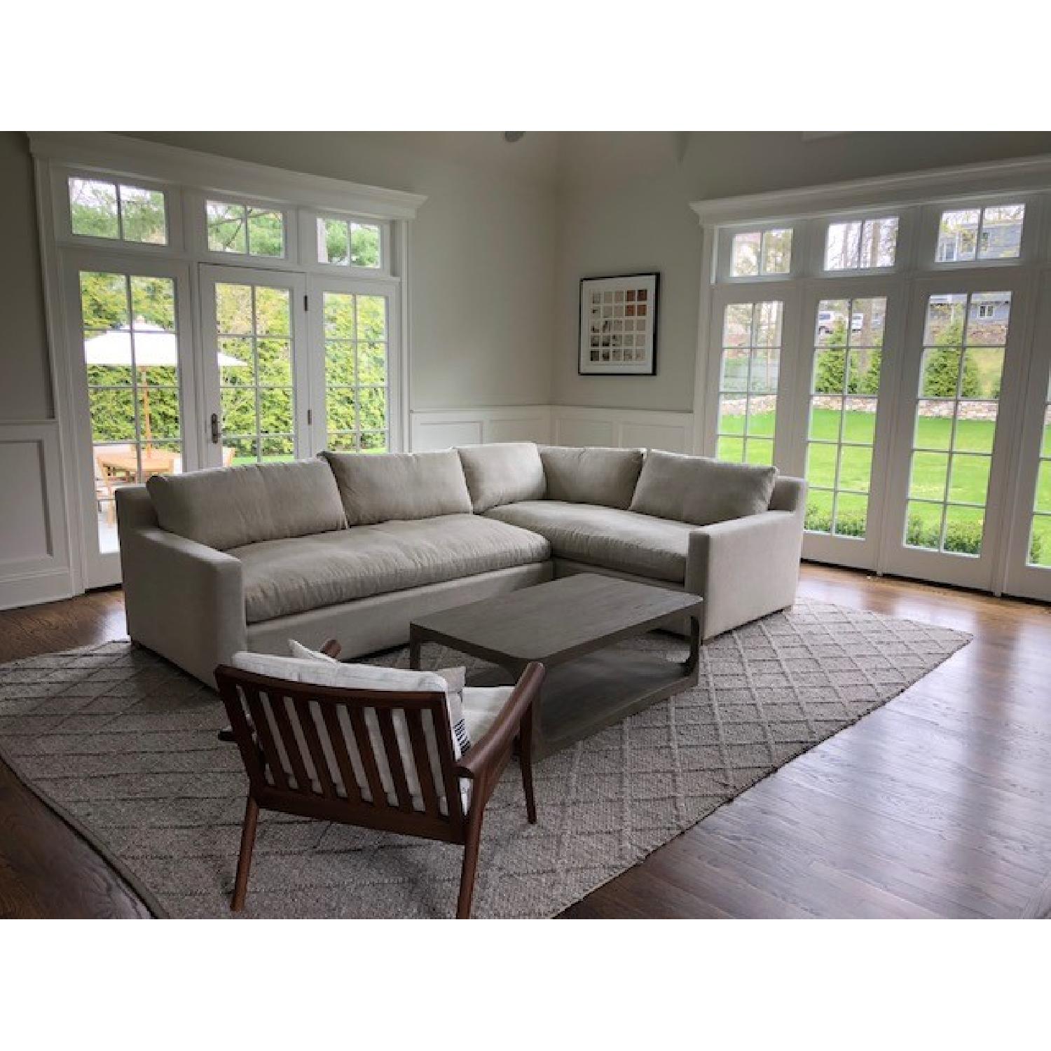 Restoration Hardware Belgian Track Arm Sectional Sofa - image-7