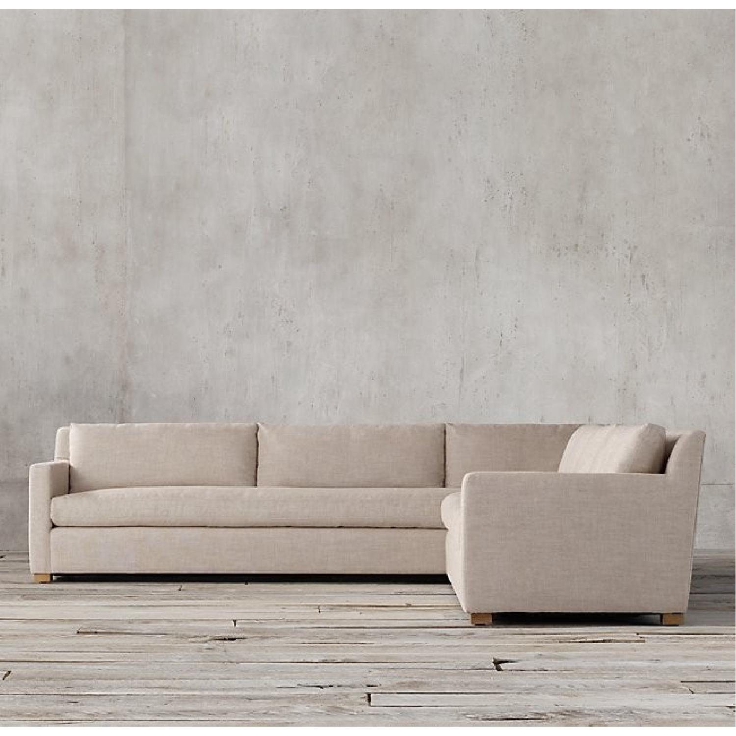 Restoration Hardware Belgian Track Arm Sectional Sofa - image-8