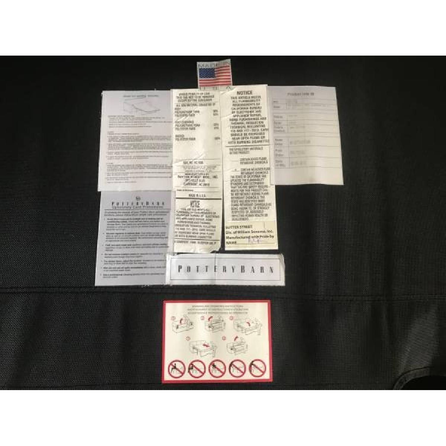 Pottery Barn Comfort Slipcovered Suede Sleeper Sofa - image-2