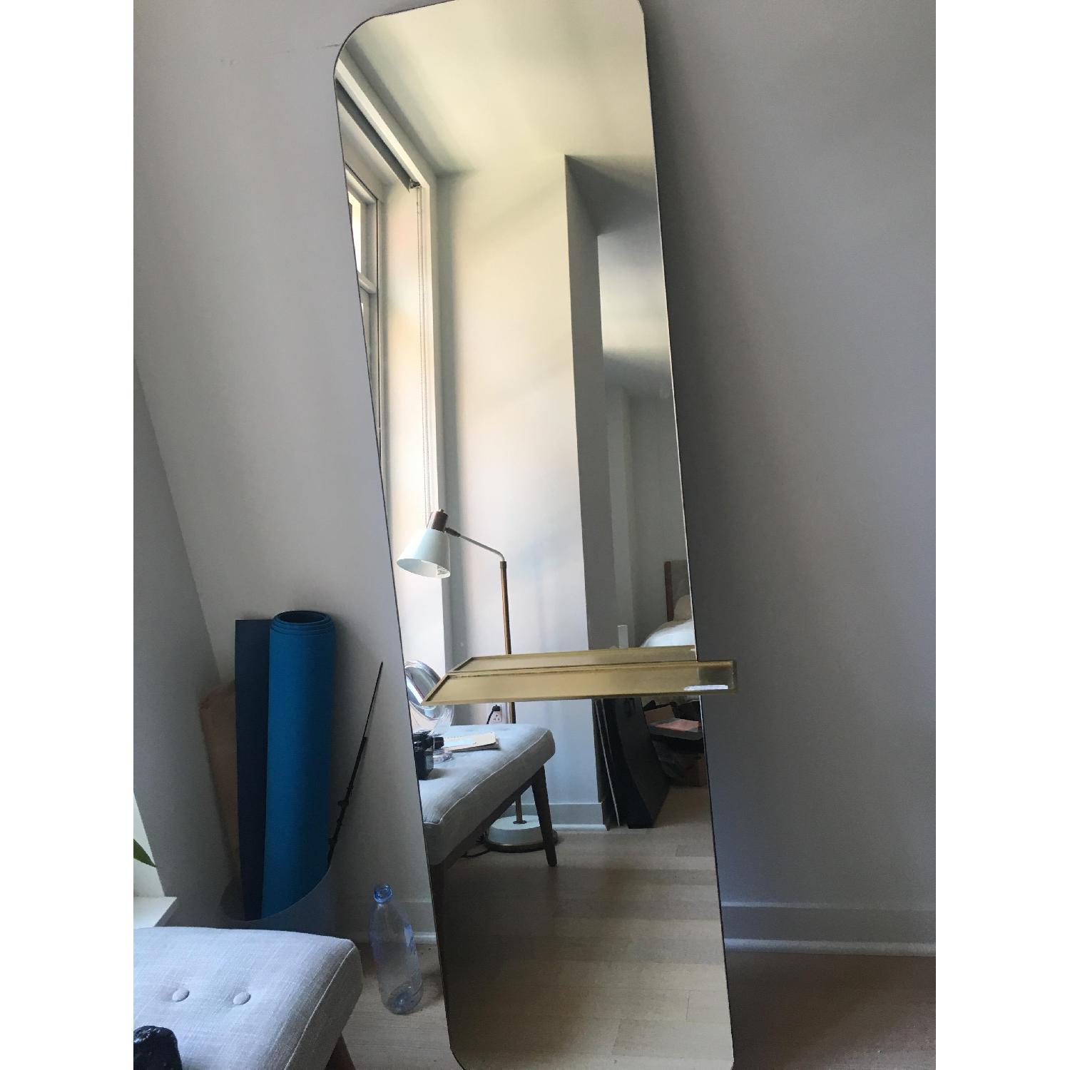 West Elm Floating Mirror w/ Shelf - image-3