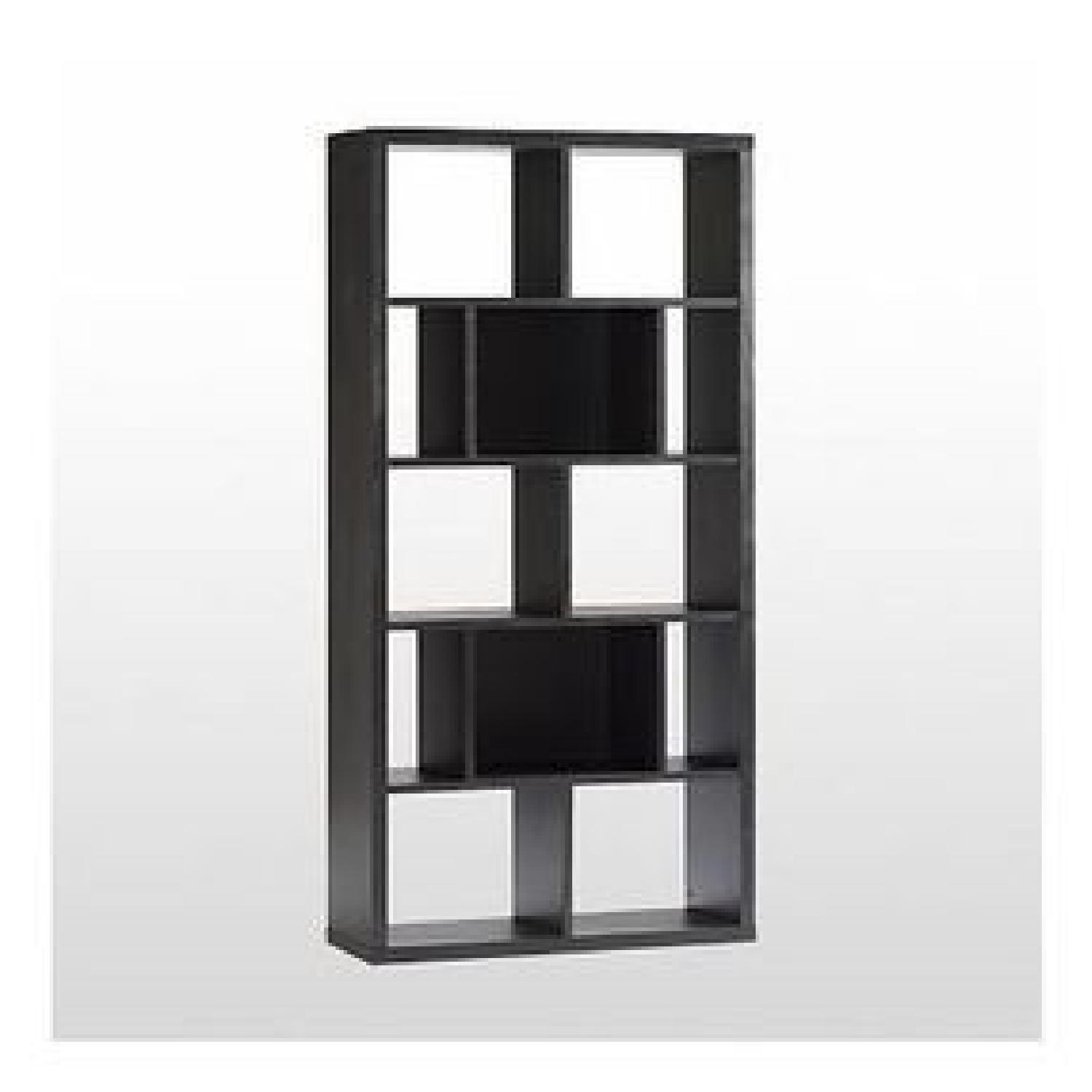West Elm Rectangle Cutout Bookcase - image-0