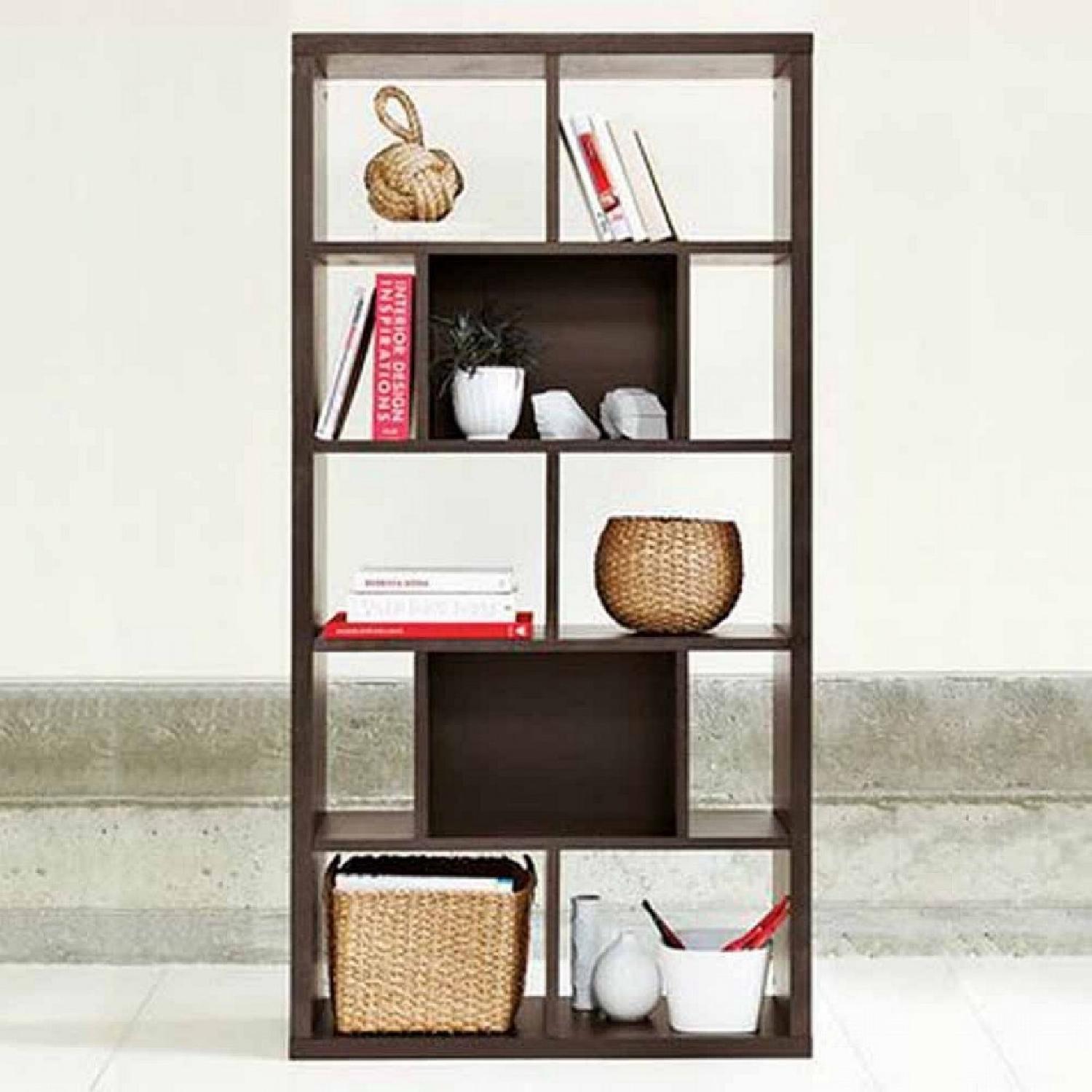 West Elm Rectangle Cutout Bookcase - image-2