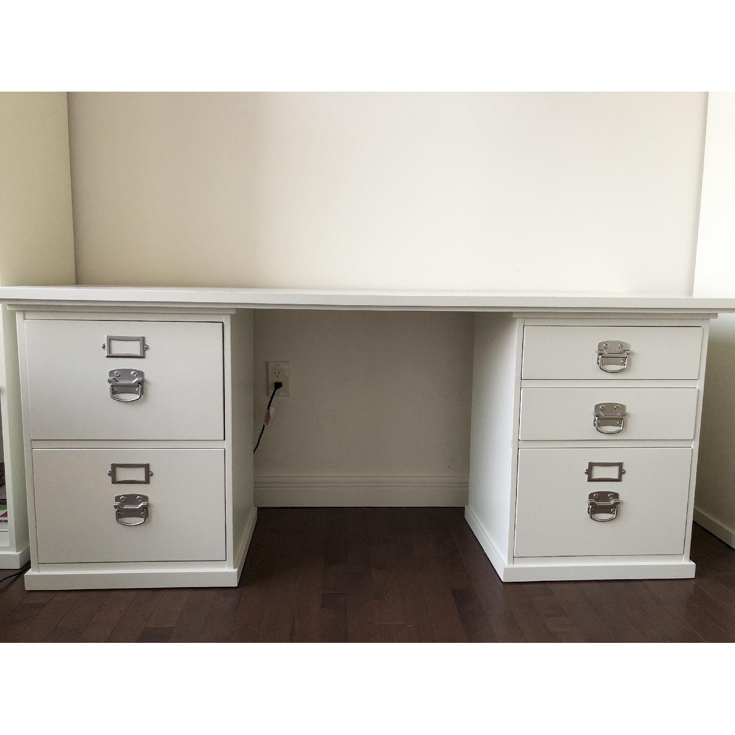 Pottery Barn Bedford 5 Drawer Rectangular Desk - image-3