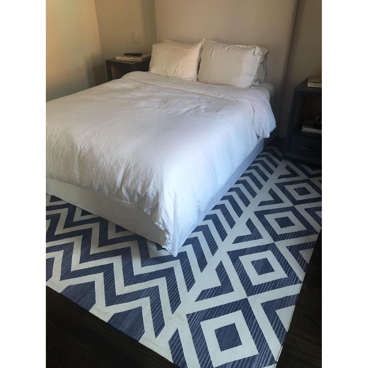 Madeline Weinrib Indigo Lupe Cotton Carpet - image-1