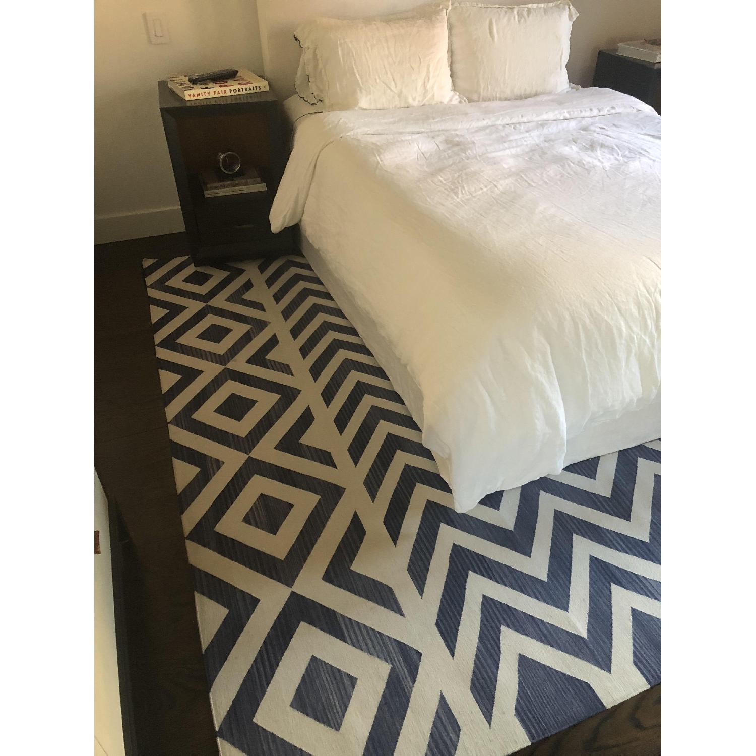 Madeline Weinrib Indigo Lupe Cotton Carpet - image-2