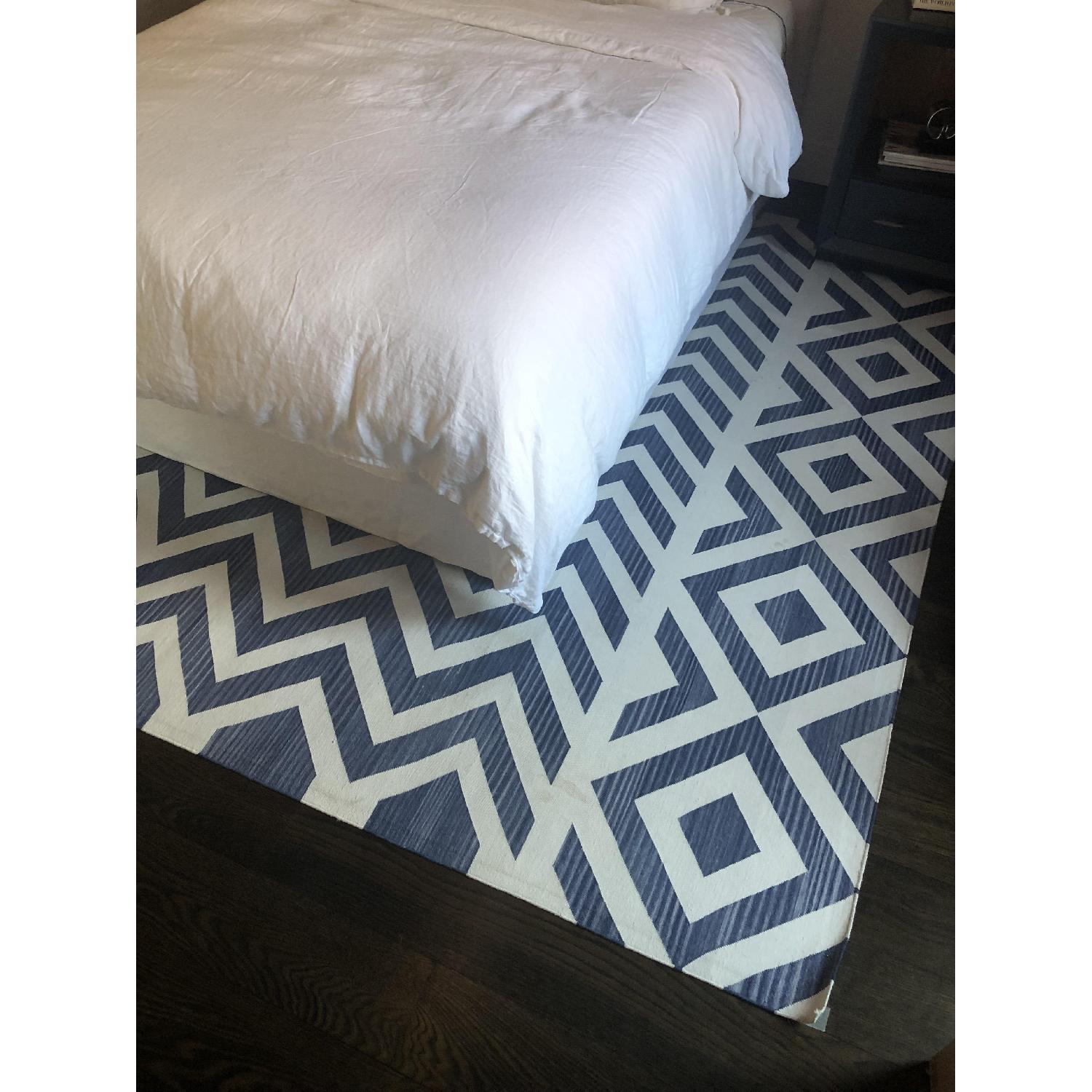 Madeline Weinrib Indigo Lupe Cotton Carpet - image-3