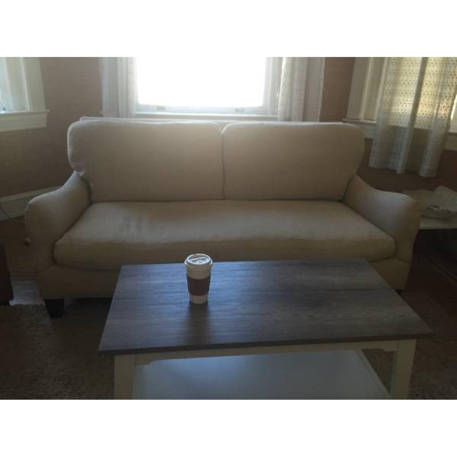 Lee Industries Linen Sofa - image-1