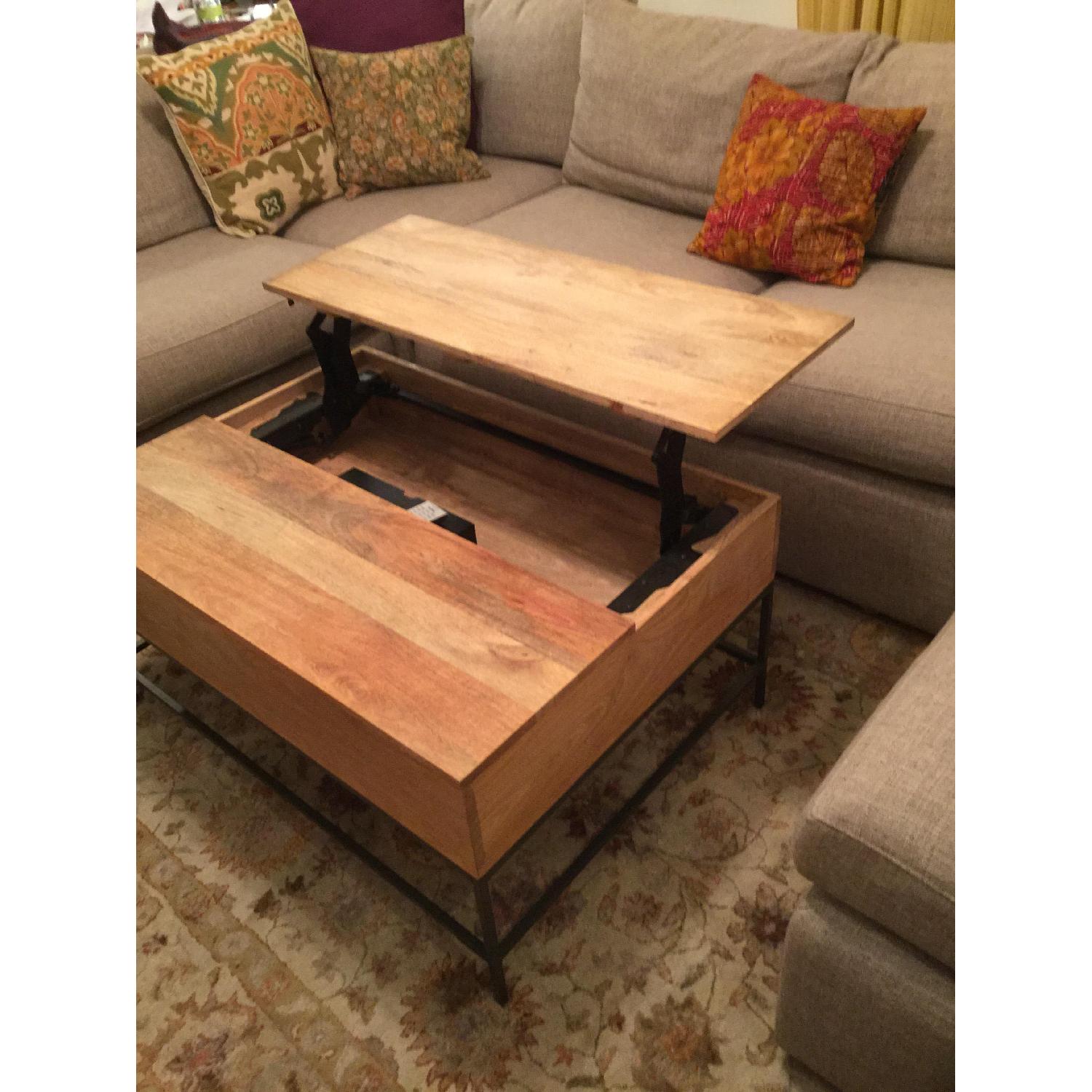 West Elm Storage Coffee Table - image-5