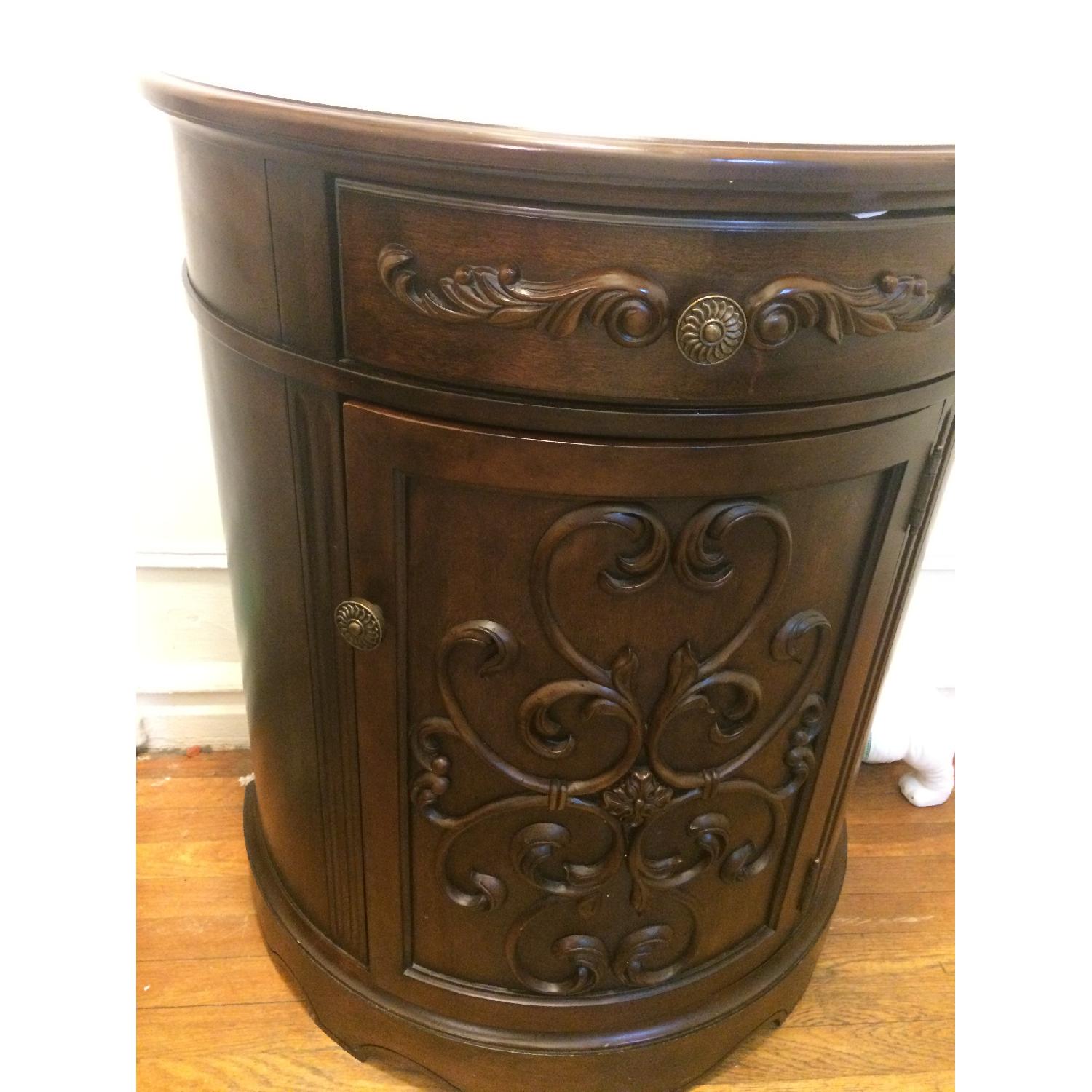 Wood Side Table/Cabinet - image-1