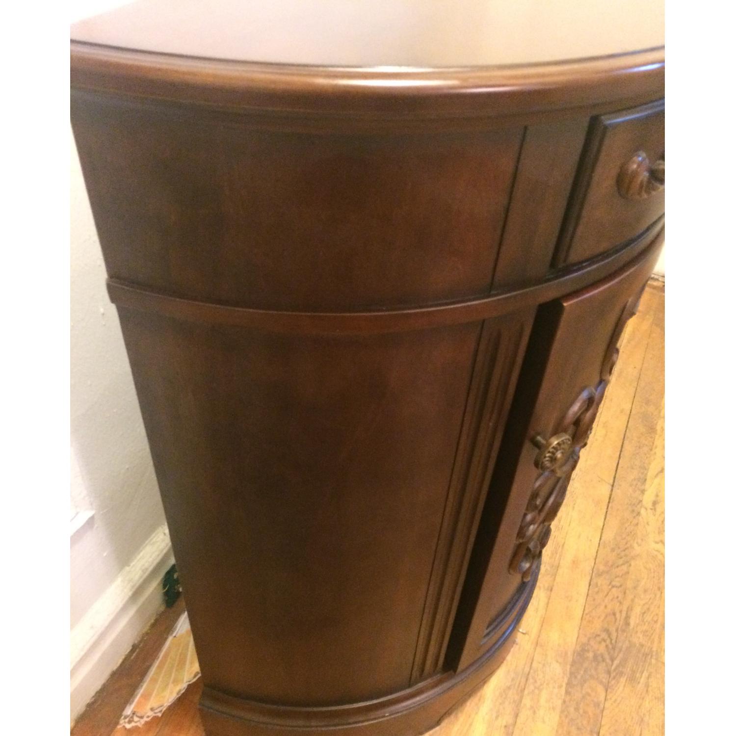 Wood Side Table/Cabinet - image-4