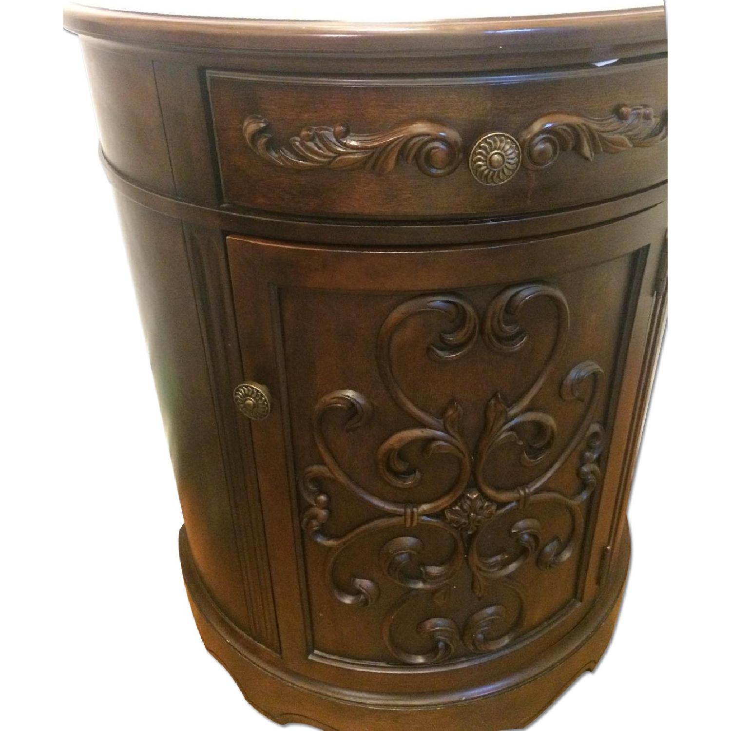 Wood Side Table/Cabinet - image-0