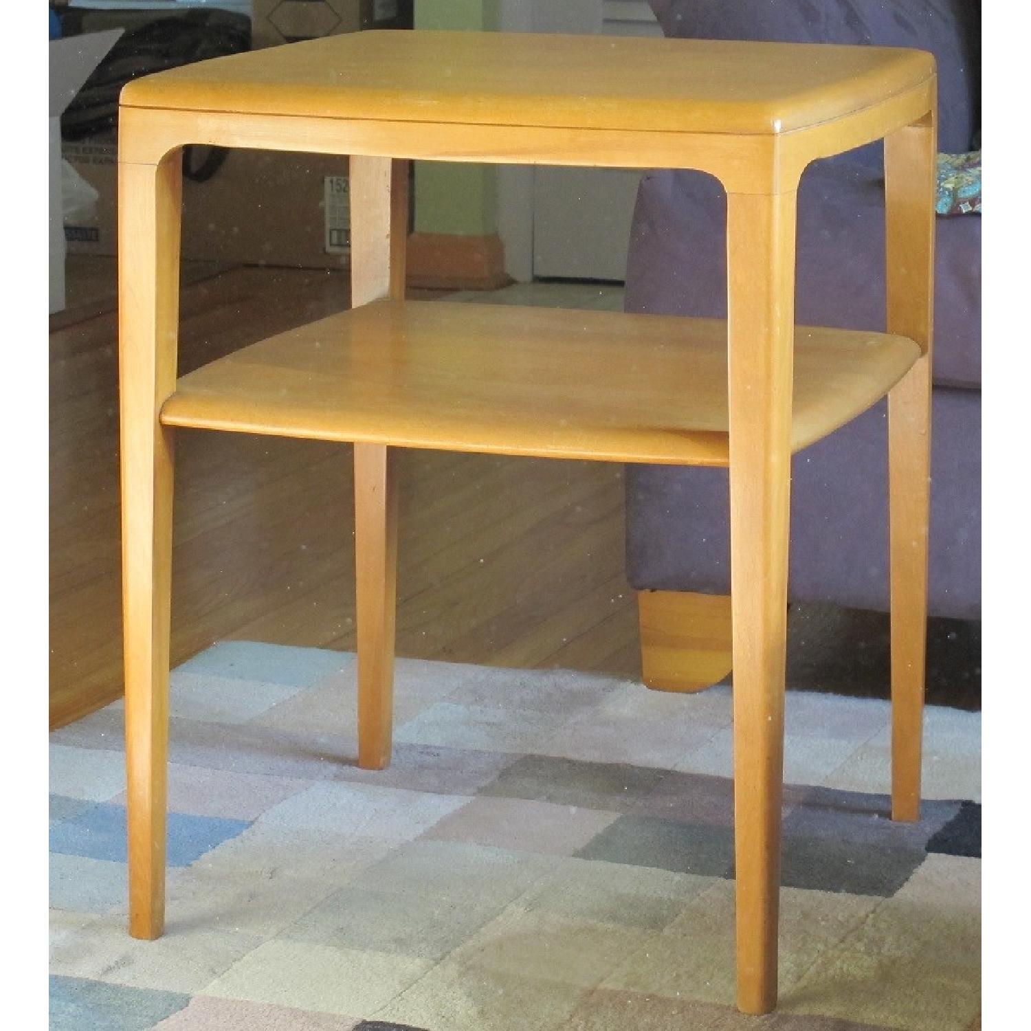 HeywoodWakefield Lamp Table in Champagne AptDeco