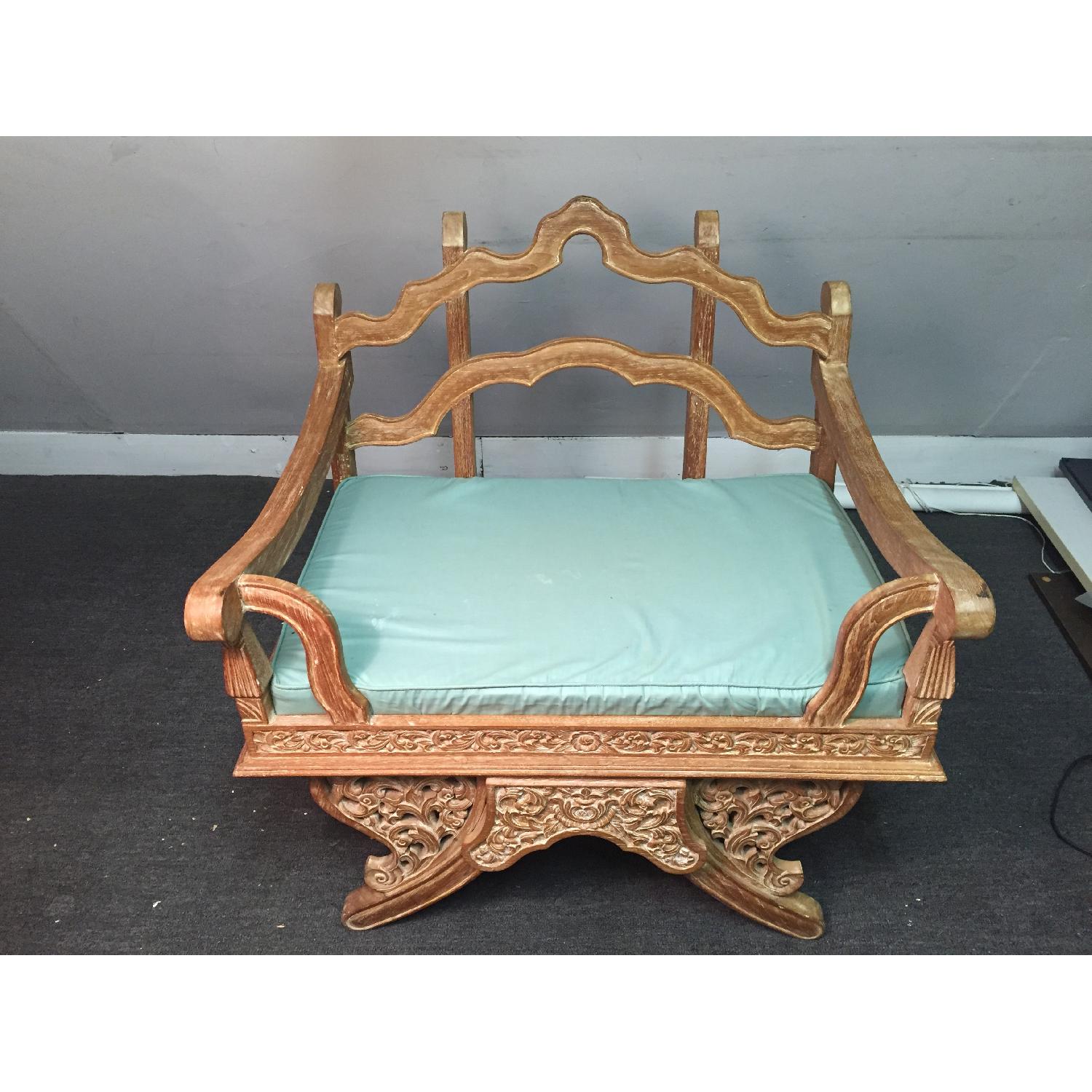 Antique Thai Howdah Gilt Elephant Throne Chairs (pair) - image-1