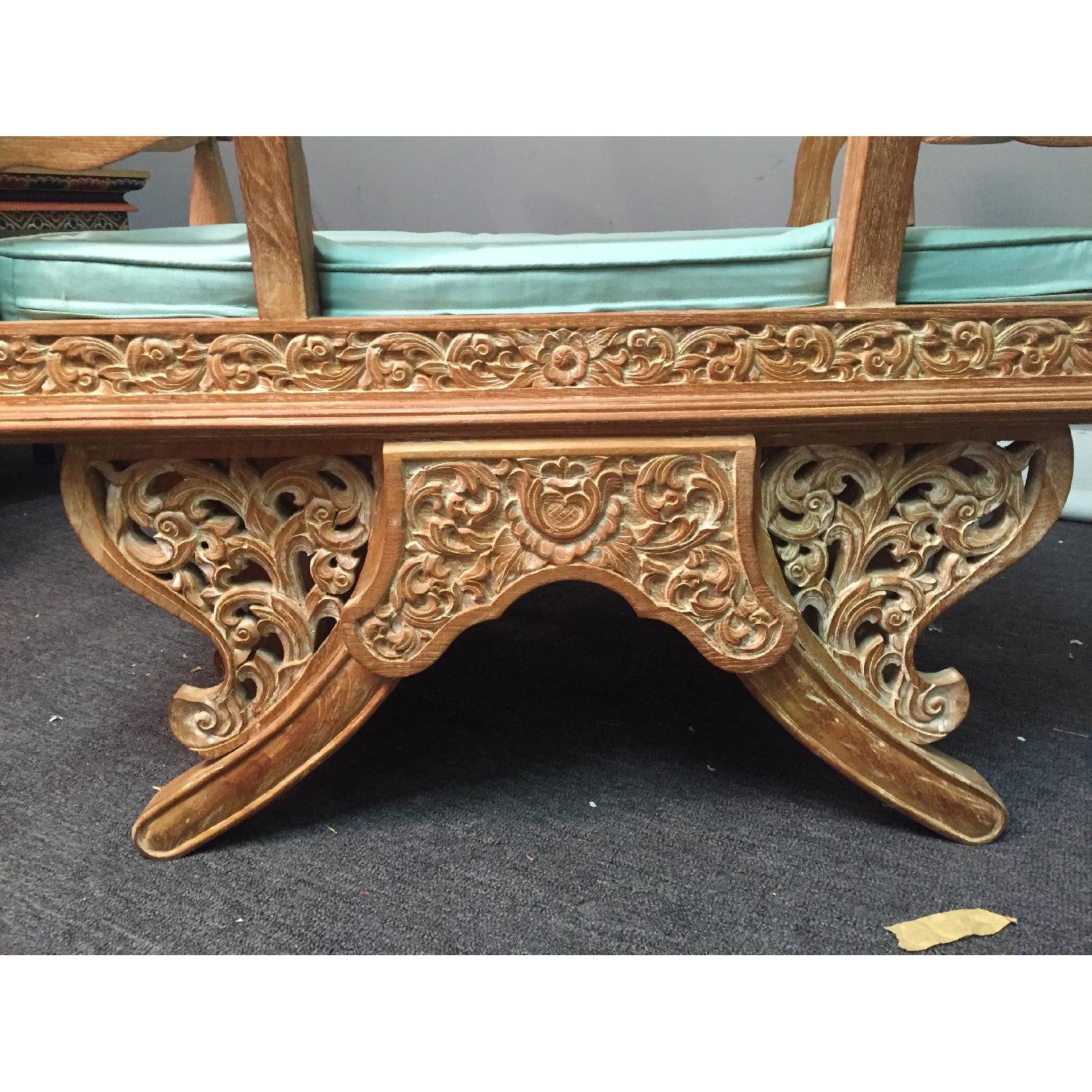 Antique Thai Howdah Gilt Elephant Throne Chairs (pair) - image-3