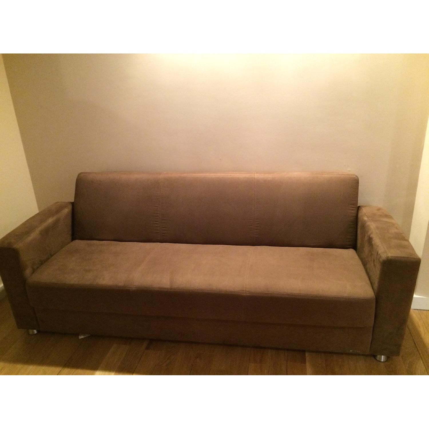 Istikbal Suede Futon/Sofa Bed - image-1
