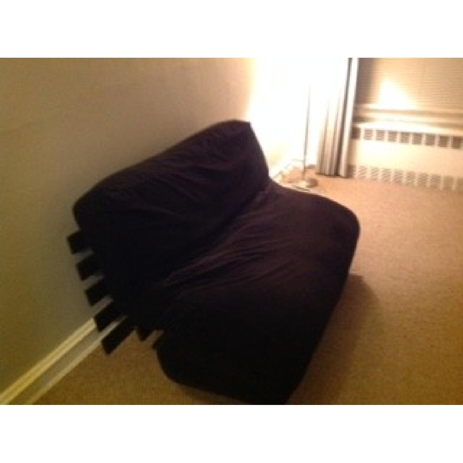 Sealy Posturepedic Black Velvet Futon - image-5