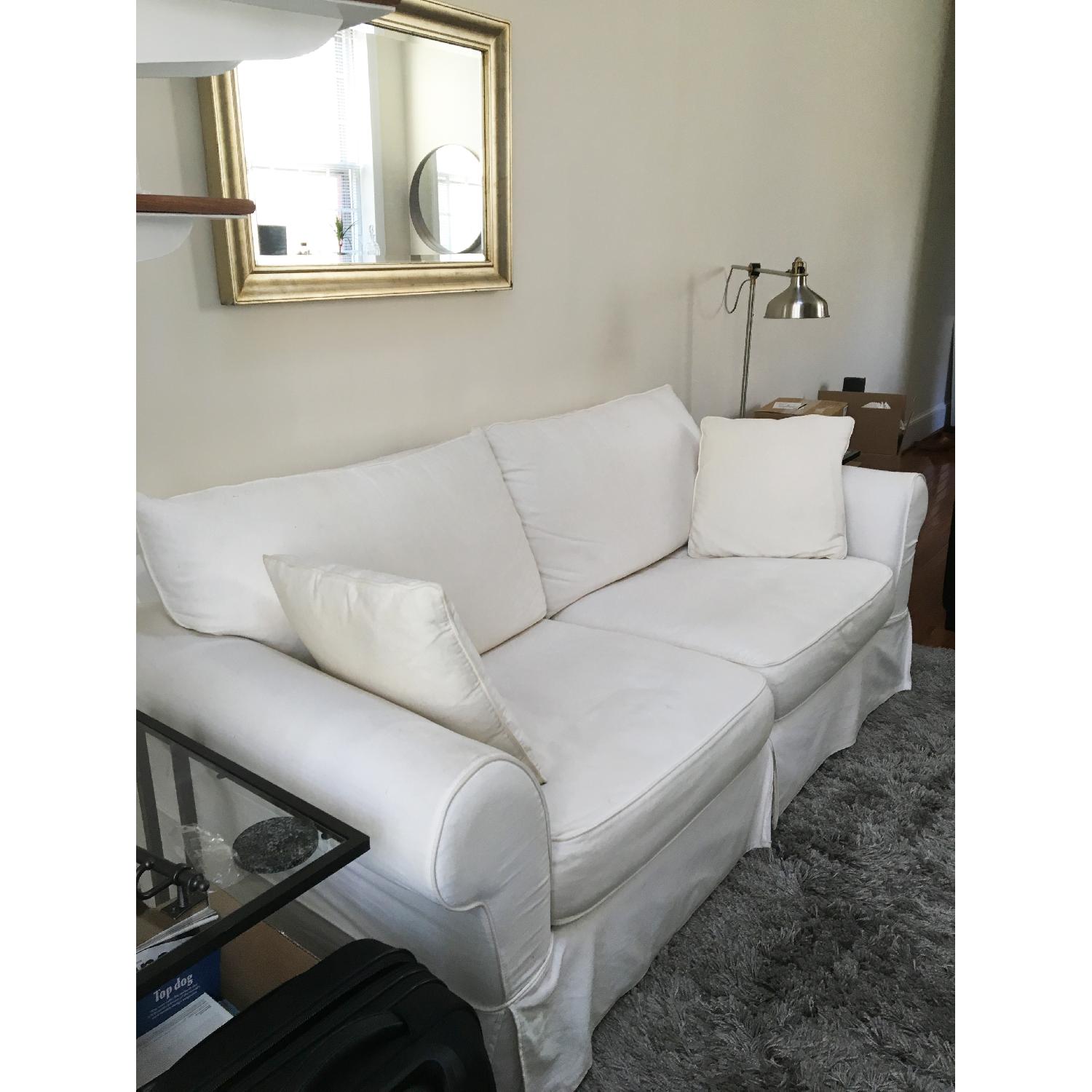 Jennifer Convertibles White Chatham Sleeper Sofa - image-2