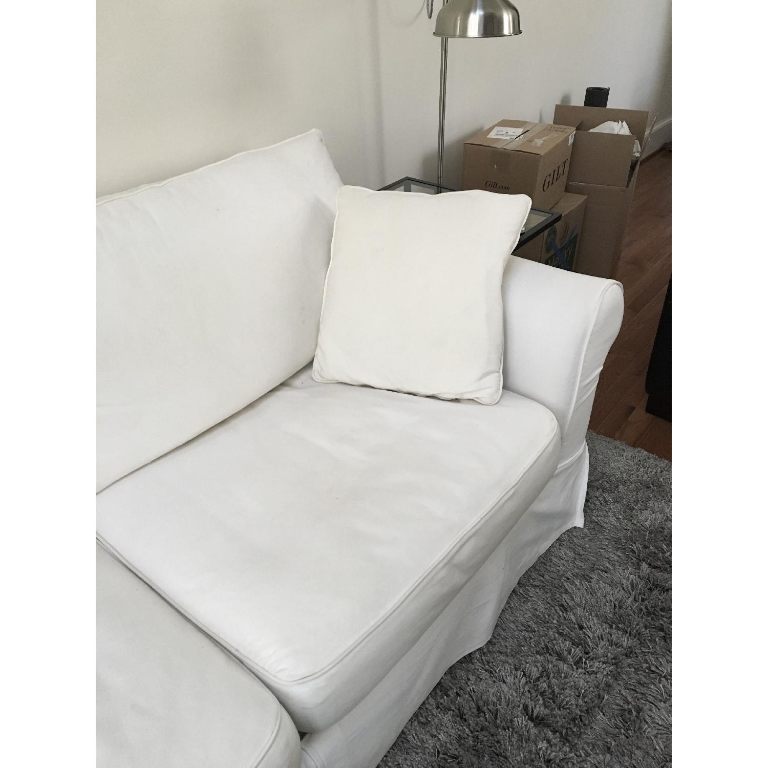 Jennifer Convertibles White Chatham Sleeper Sofa - image-3