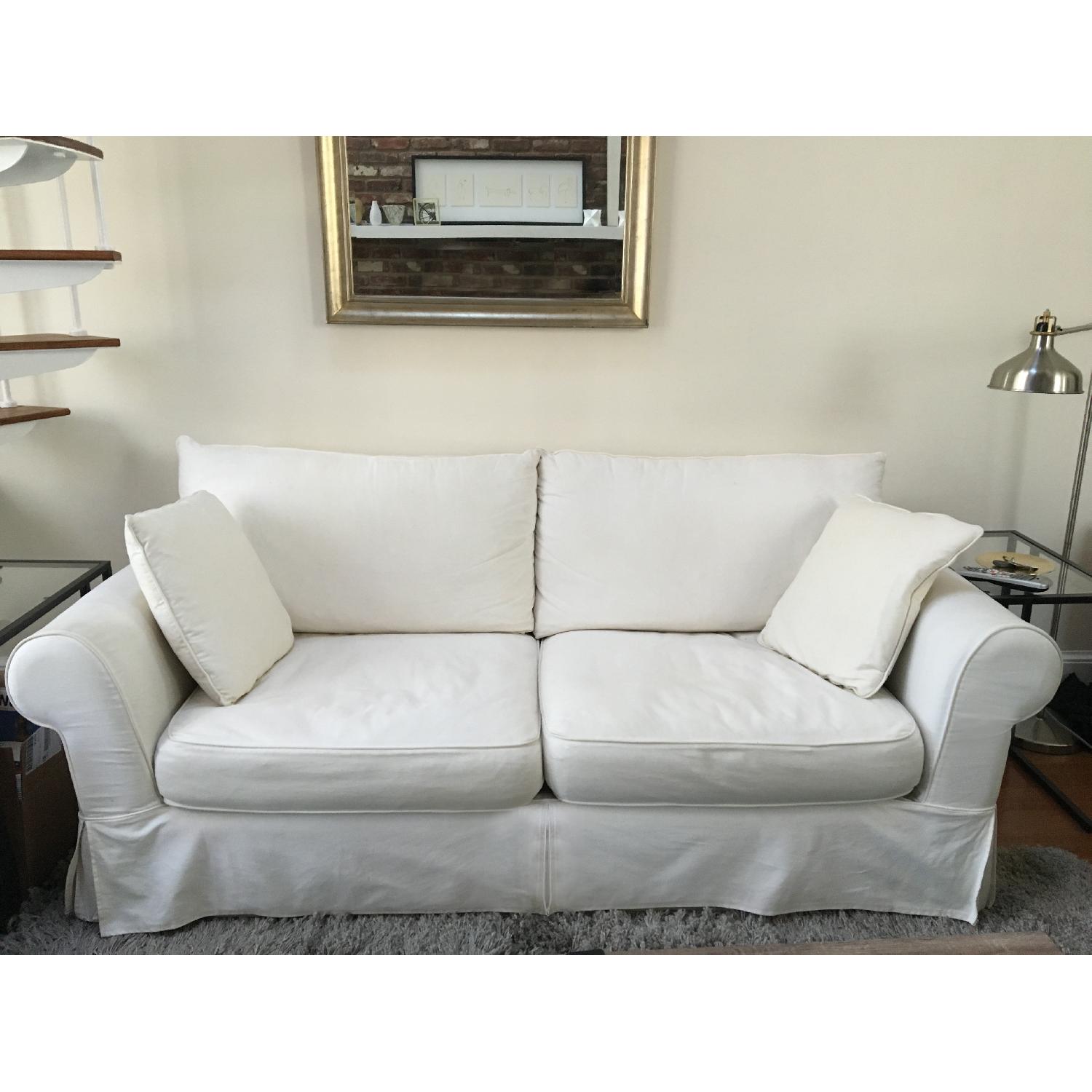 Jennifer Convertibles White Chatham Sleeper Sofa - image-4
