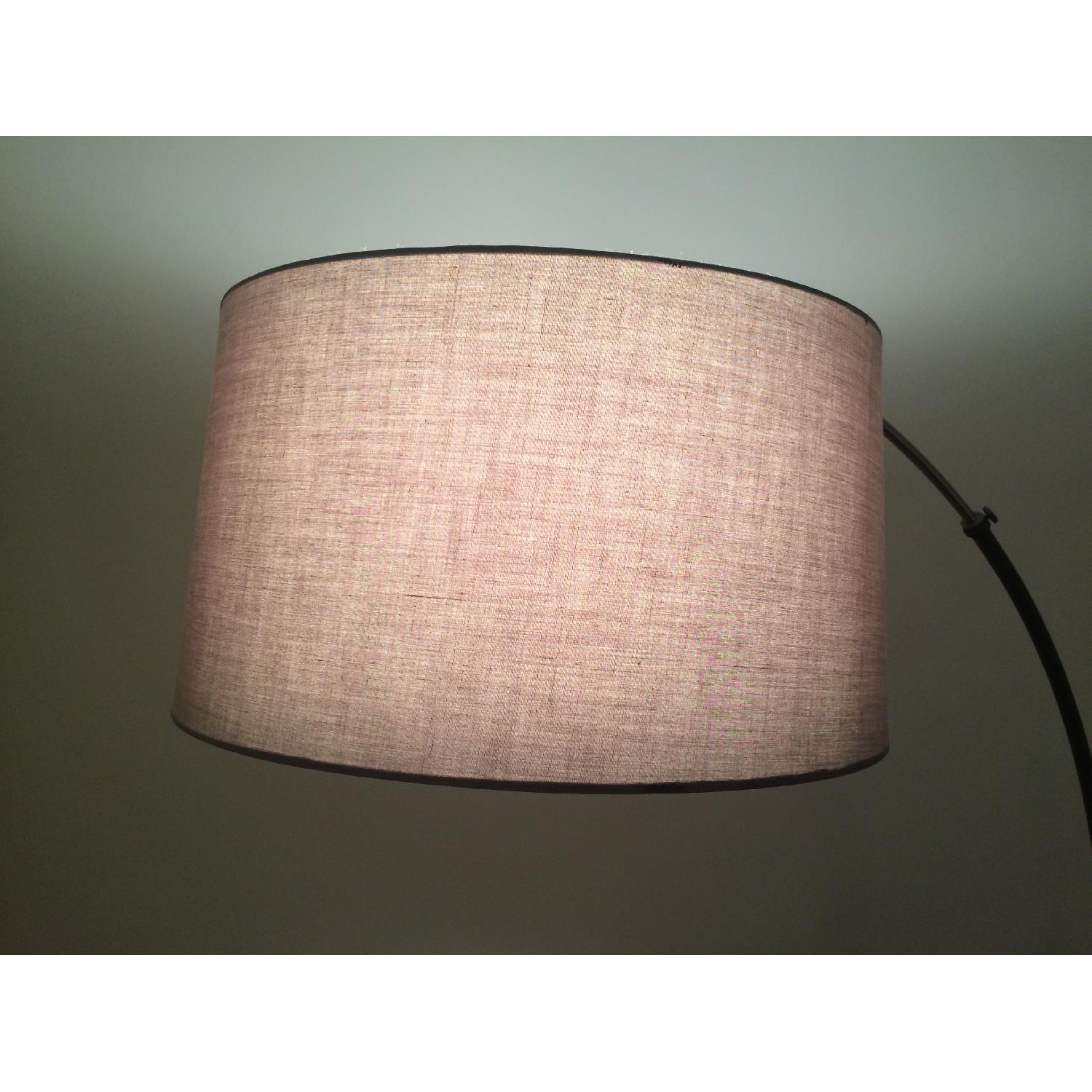 Crate & Barrel Dexter Floor Lamp w/ Grey Shade - image-4