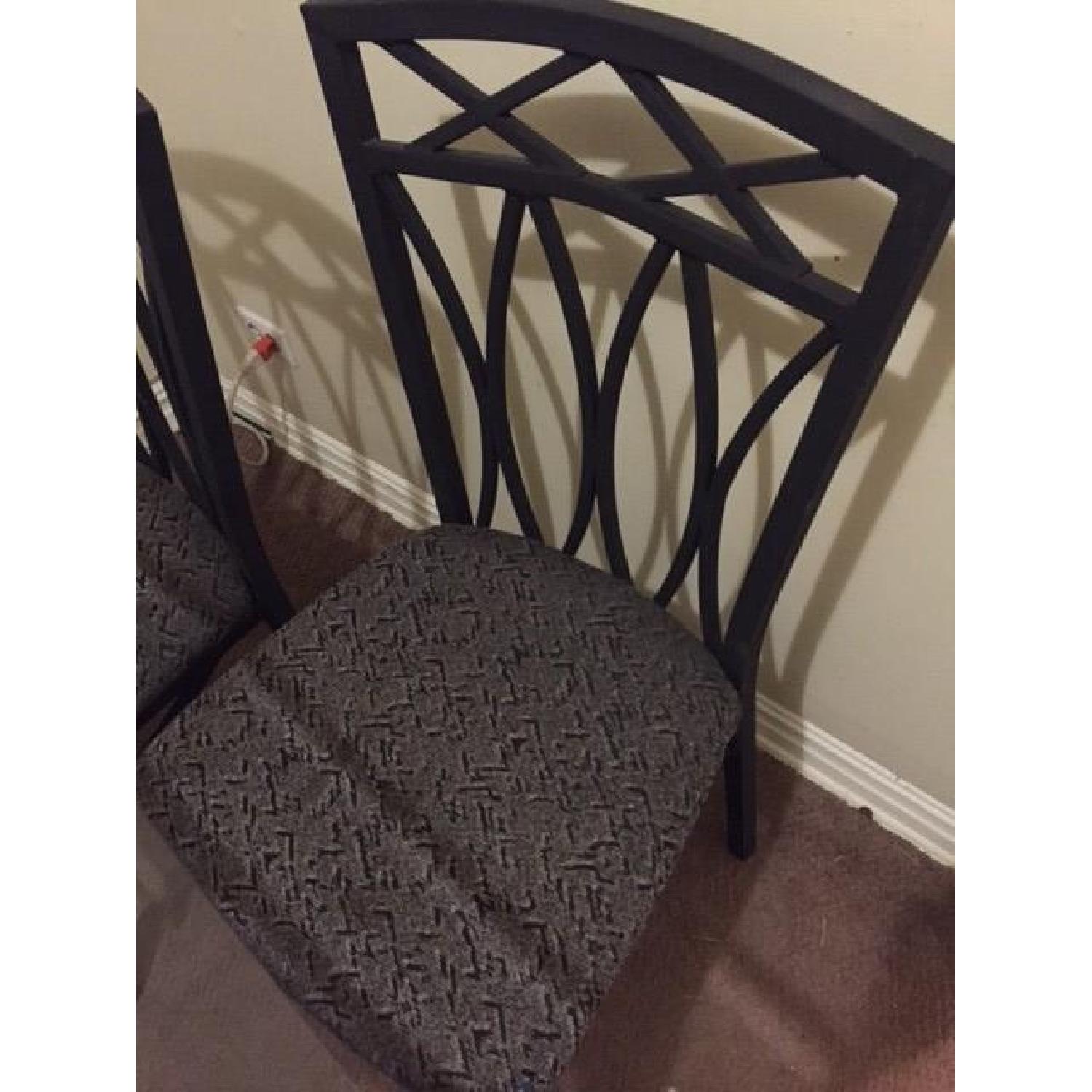 Glass & Metal Dining Table w/ 4 Chairs - image-3