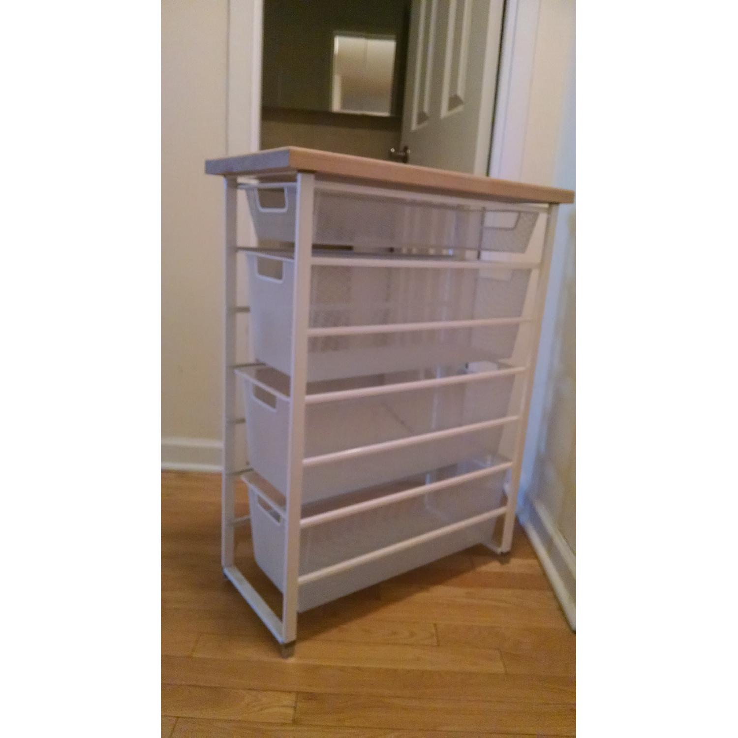The Container Store Elfa Wire Basket Drawers Unit - image-1