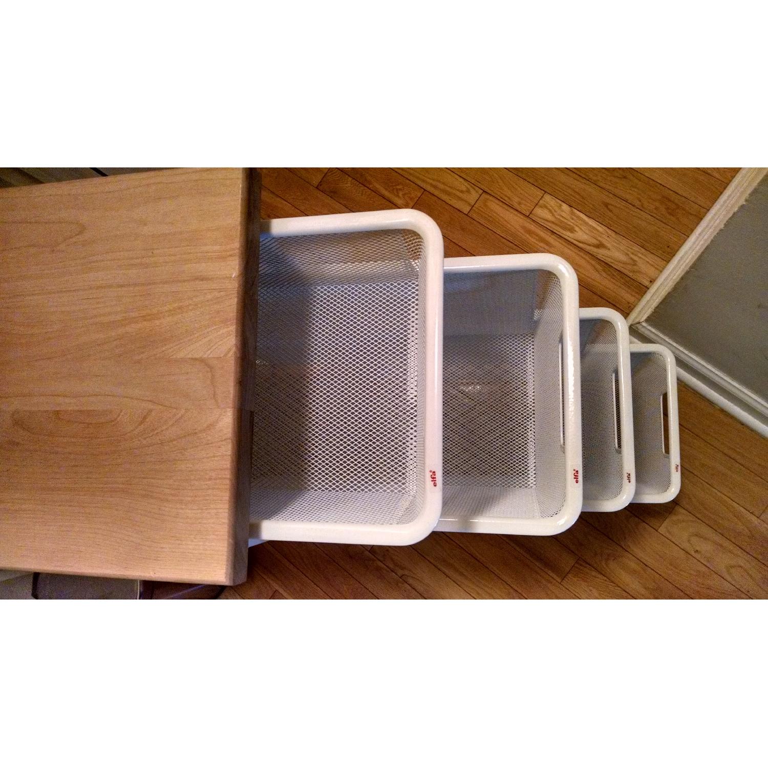 The Container Store Elfa Wire Basket Drawers Unit - image-2