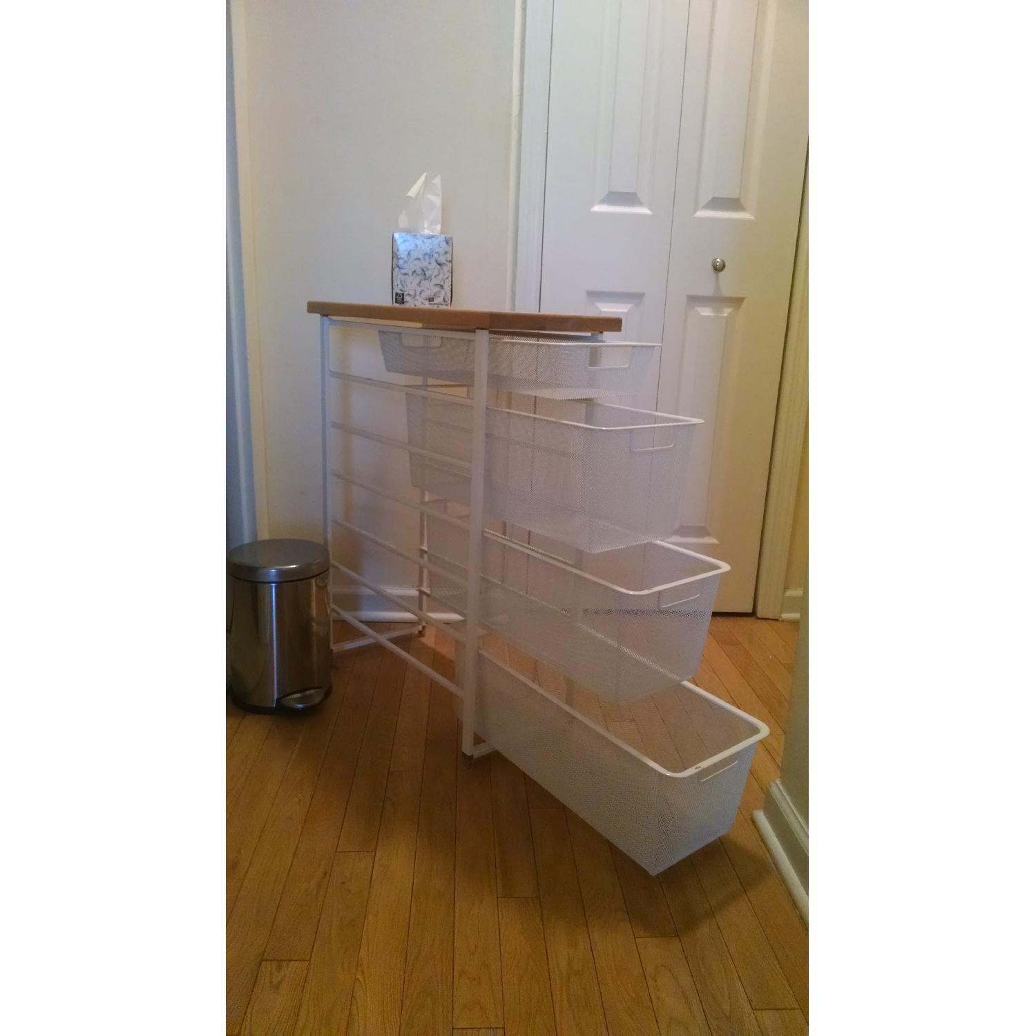 The Container Store Elfa Wire Basket Drawers Unit - image-4