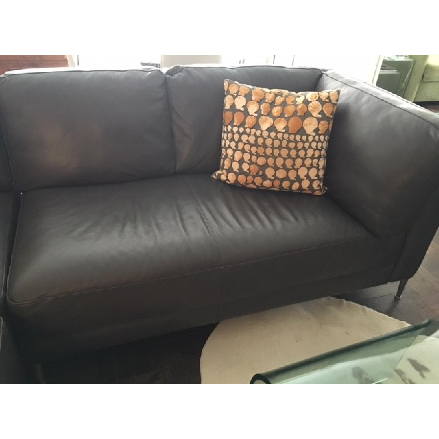 3 Piece Leather Sectional Sofa - image-2