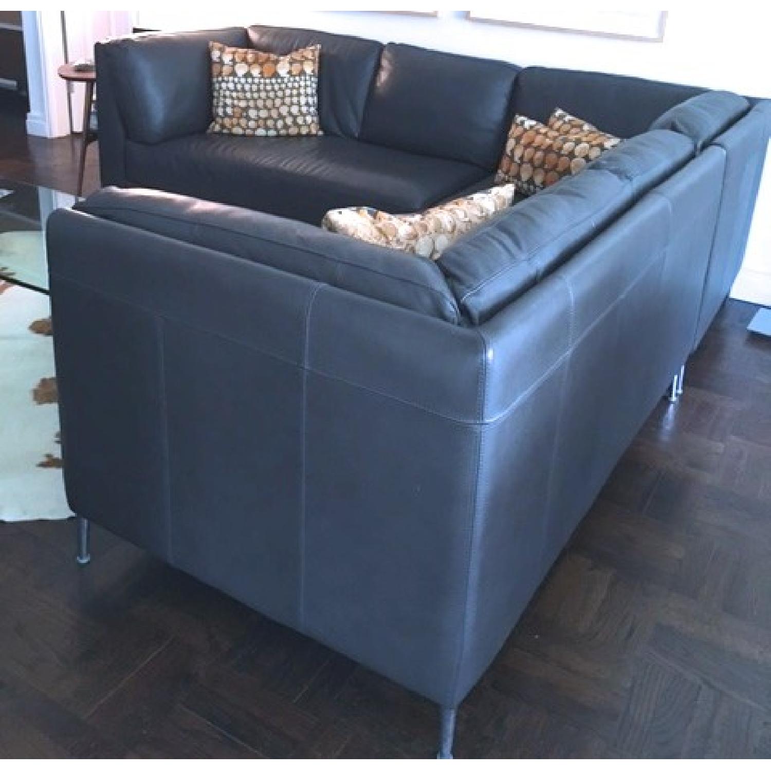 3 Piece Leather Sectional Sofa - image-4