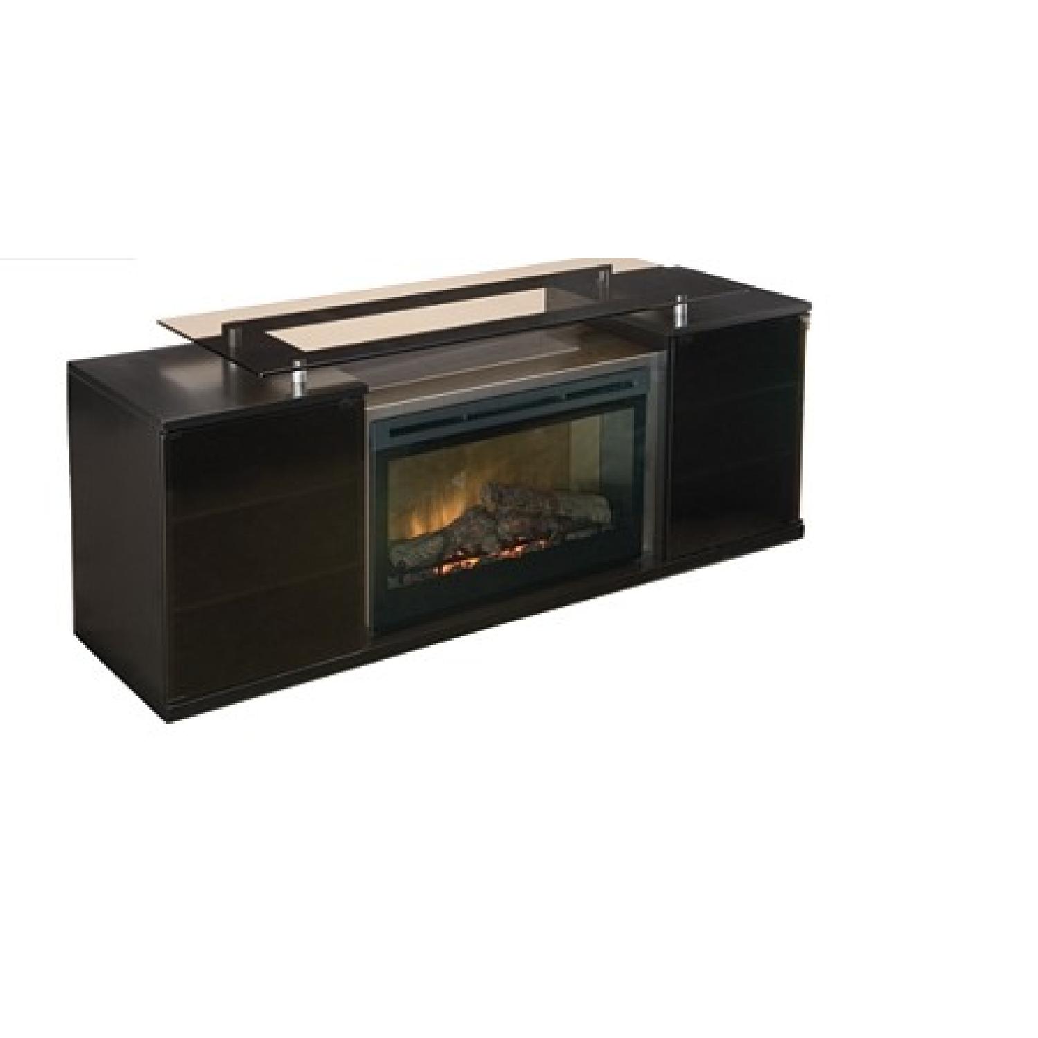 Raymour & Flanigan Marana TV Console w/ Integrated Electric Fire Place - image-2