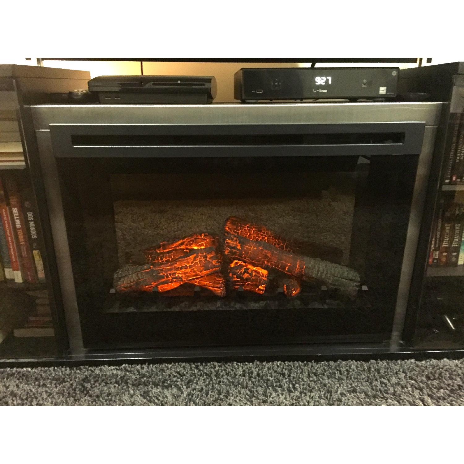 Raymour & Flanigan Marana TV Console w/ Integrated Electric Fire Place