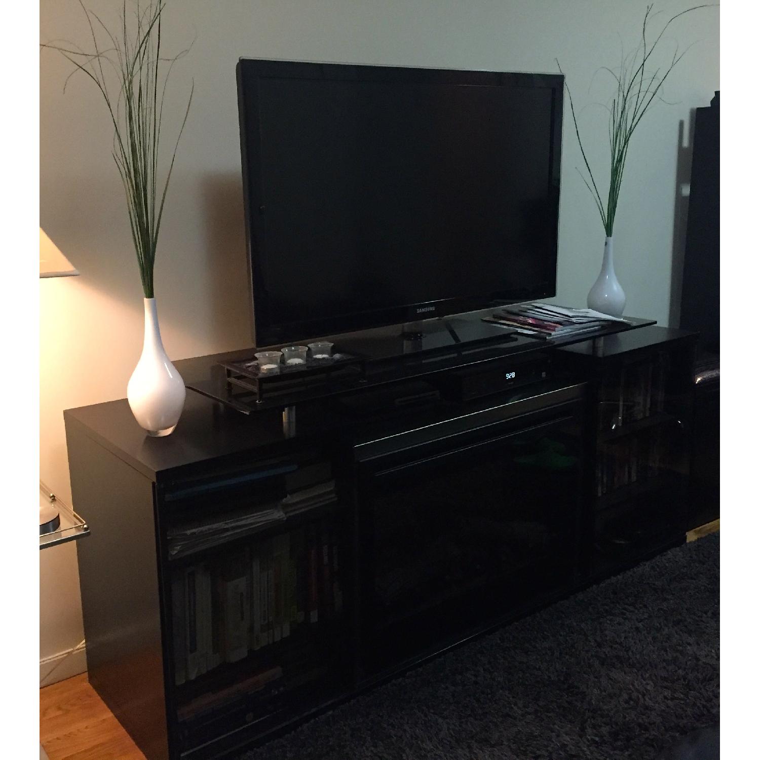 Raymour & Flanigan Marana TV Console w/ Integrated Electric Fire Place - image-6