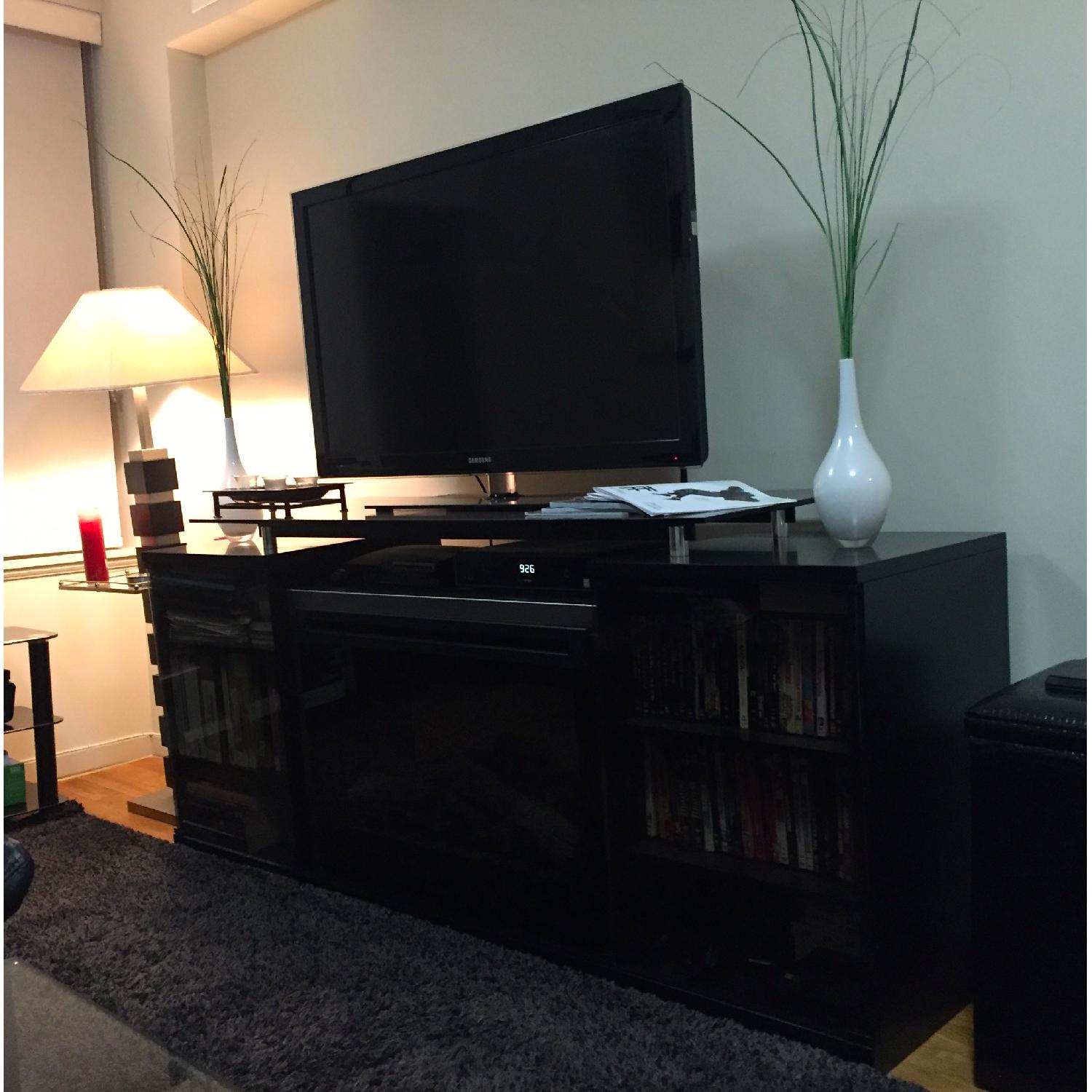 Raymour & Flanigan Marana TV Console w/ Integrated Electric Fire Place - image-7