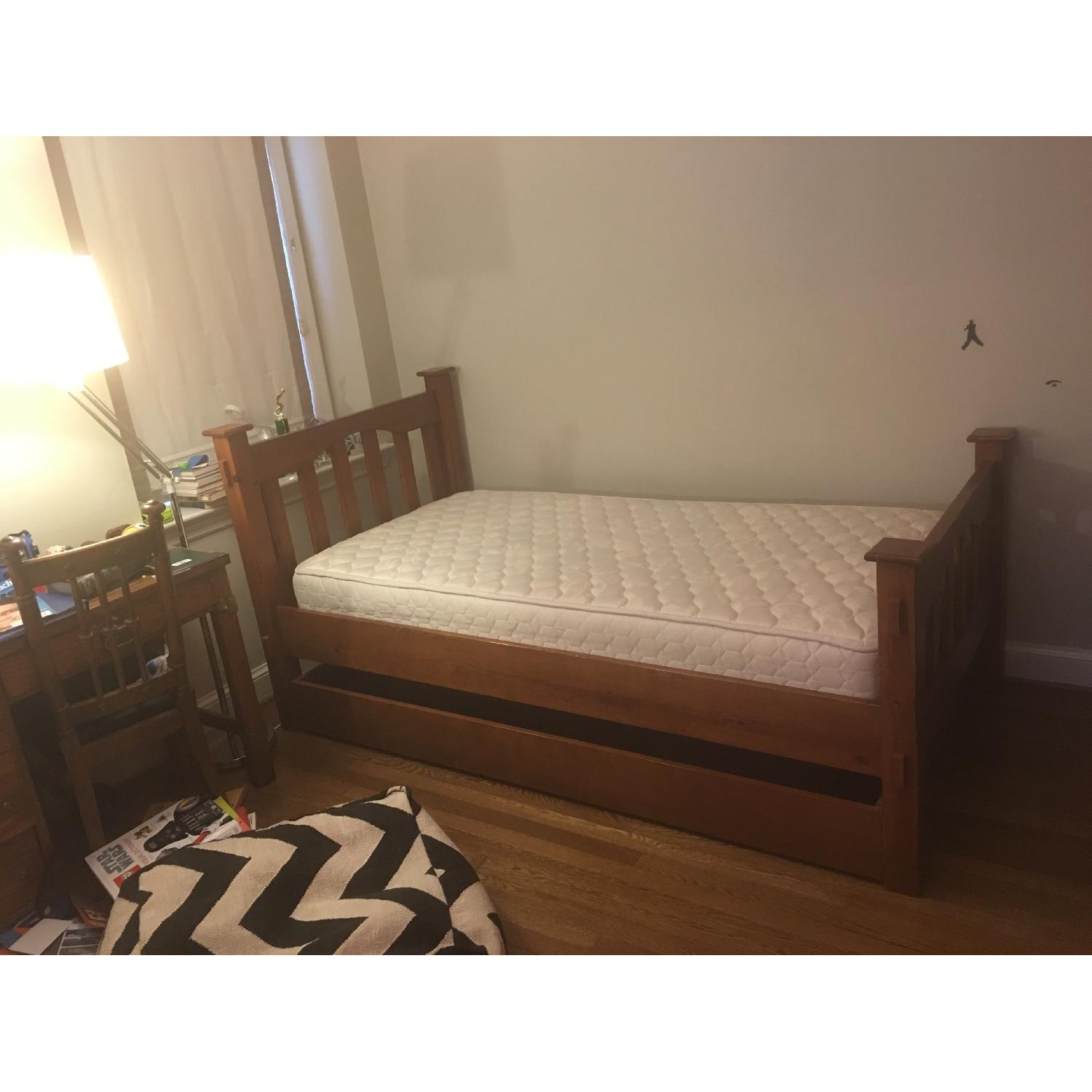 Pottery Barn Kendall Twin Bed w/ Trundle - image-3