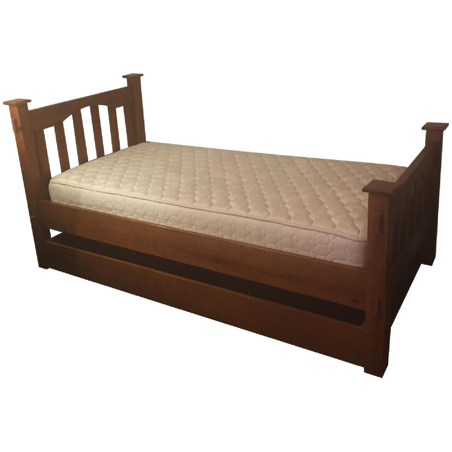 Pottery Barn Kendall Twin Bed w/ Trundle - image-0