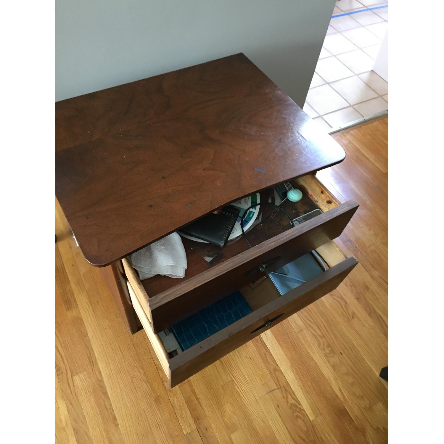 Mid Century Modern Walnut Nightstands/Side Tables- 2 Available - image-3