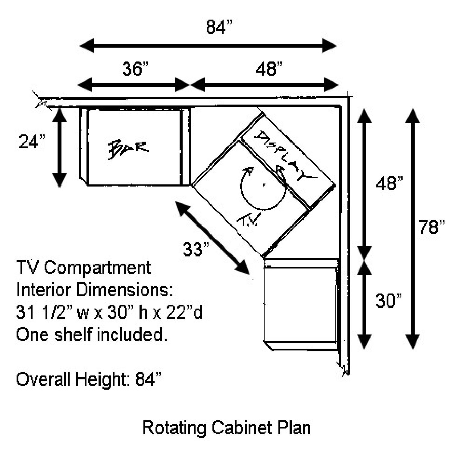 Motorized Rotating Center Corner Cabinet - image-2