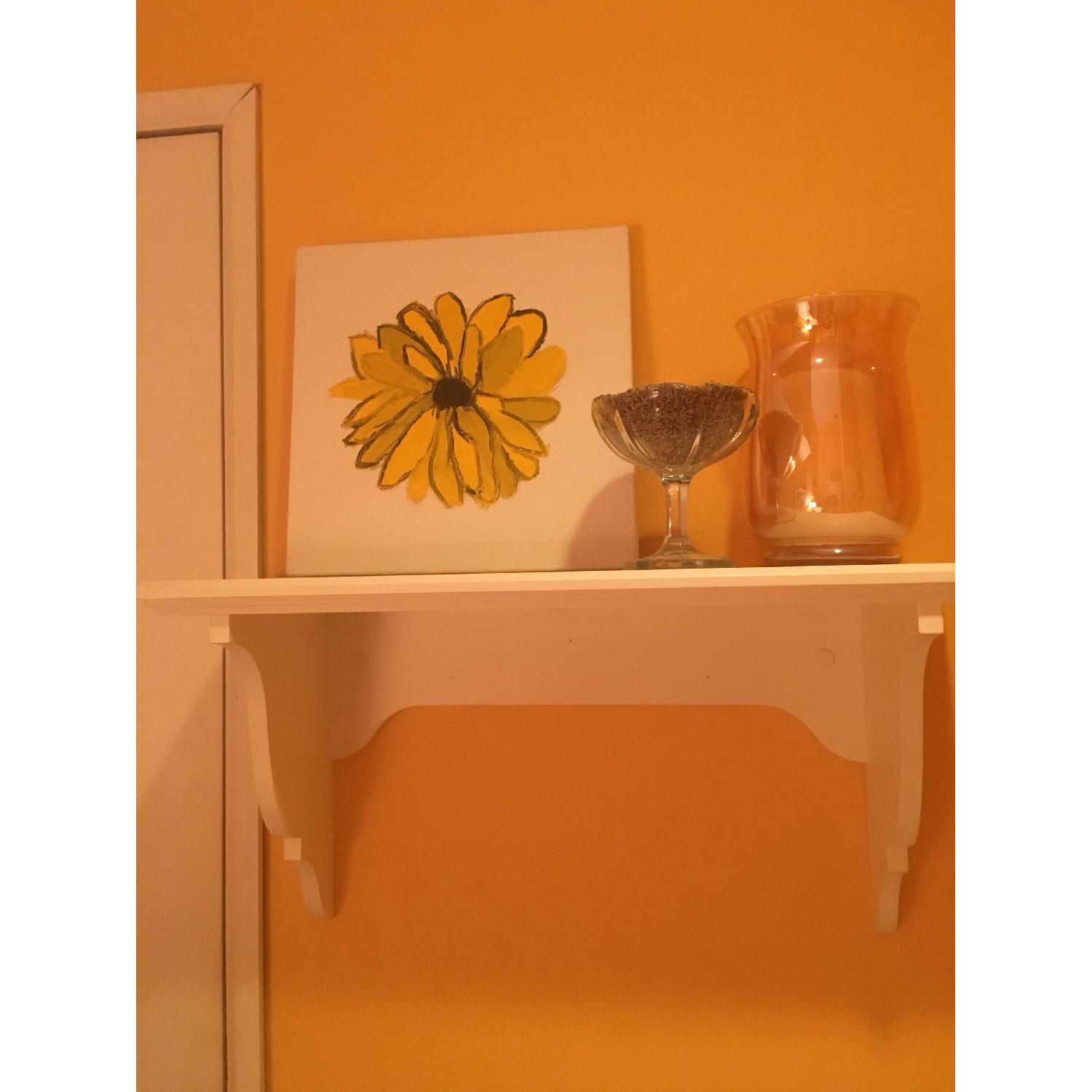 White Wall Shelves Pair AptDeco