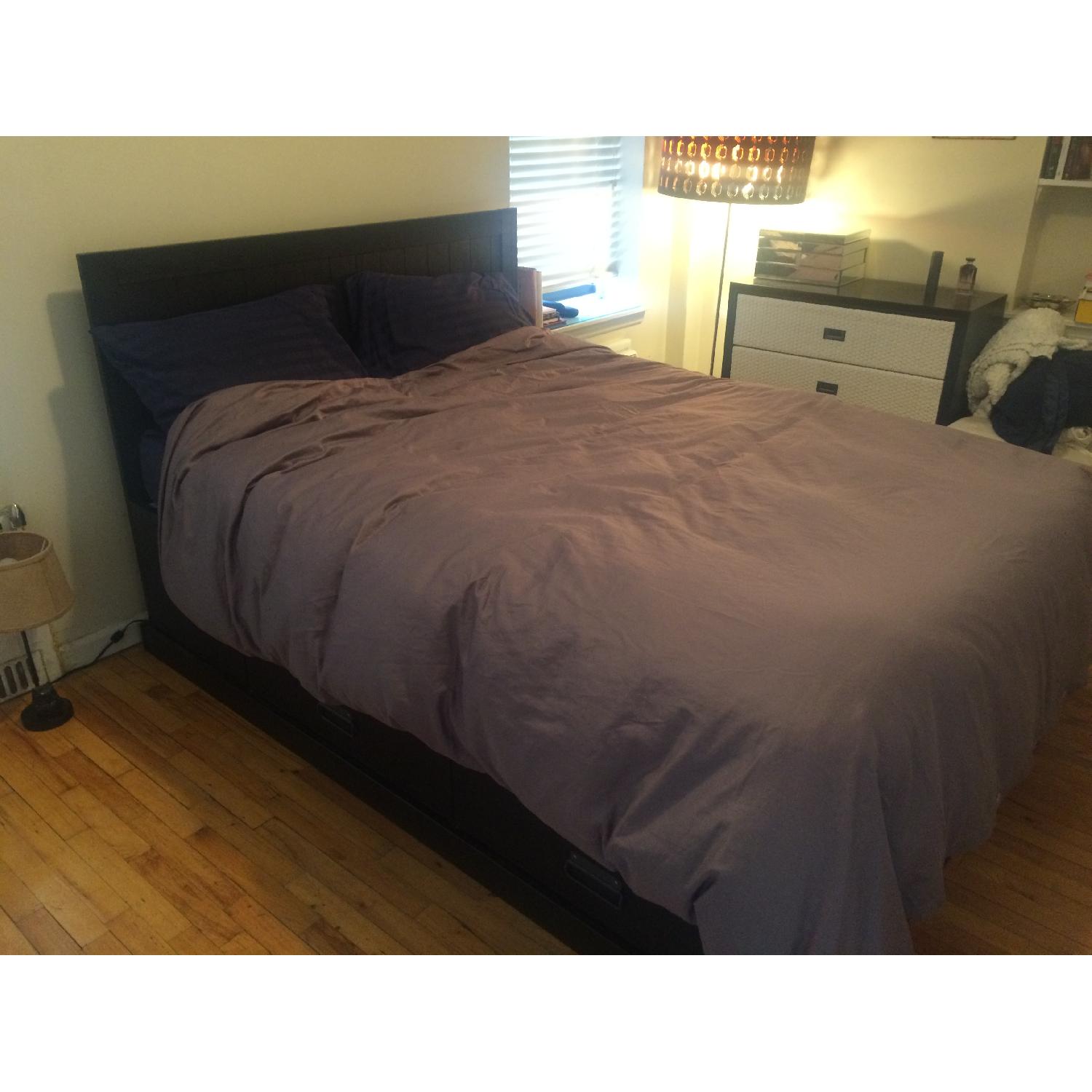 Ikea Fjell Queen Bed w/ Lonset Slatted Base AptDeco