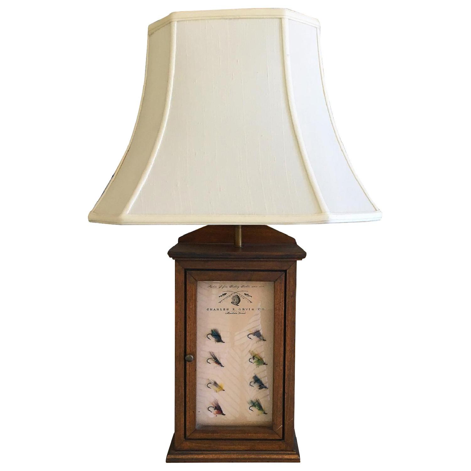 Vintage Orvis Fly Fishing Table Lamp AptDeco