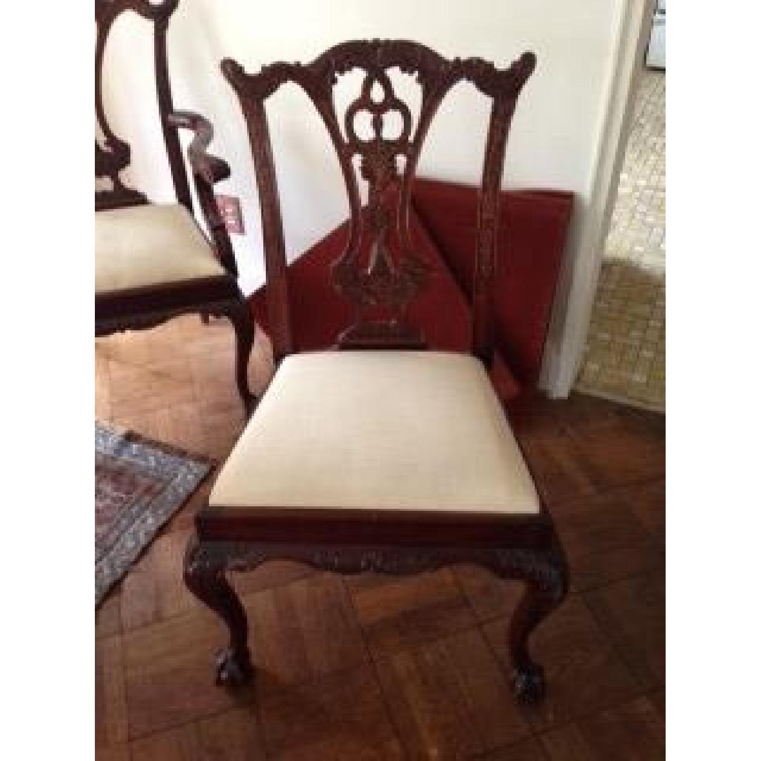 Henredon Pedestal Dining Table w/ Leaf & 6 Chairs - image-8