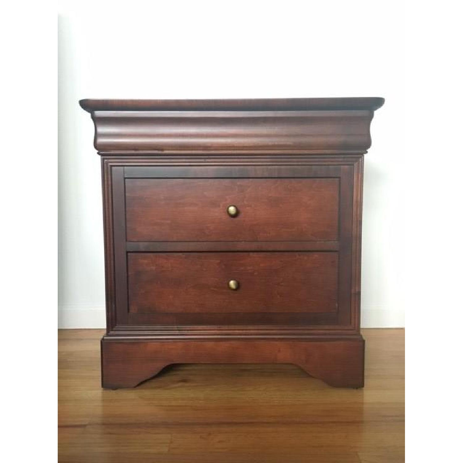 Shermag Cherry Dresser + 2 Nightstands - image-1