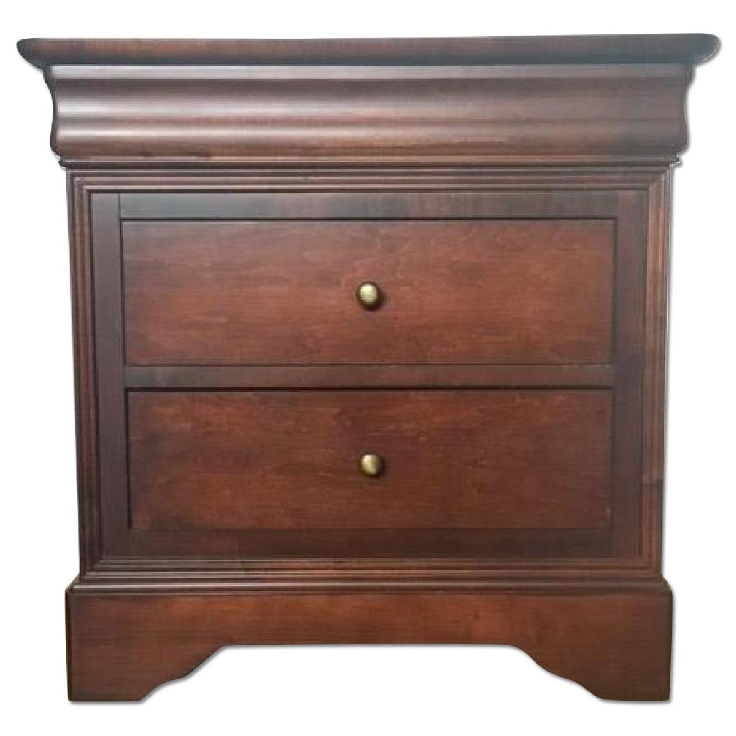 Shermag Cherry Dresser + 2 Nightstands - image-14