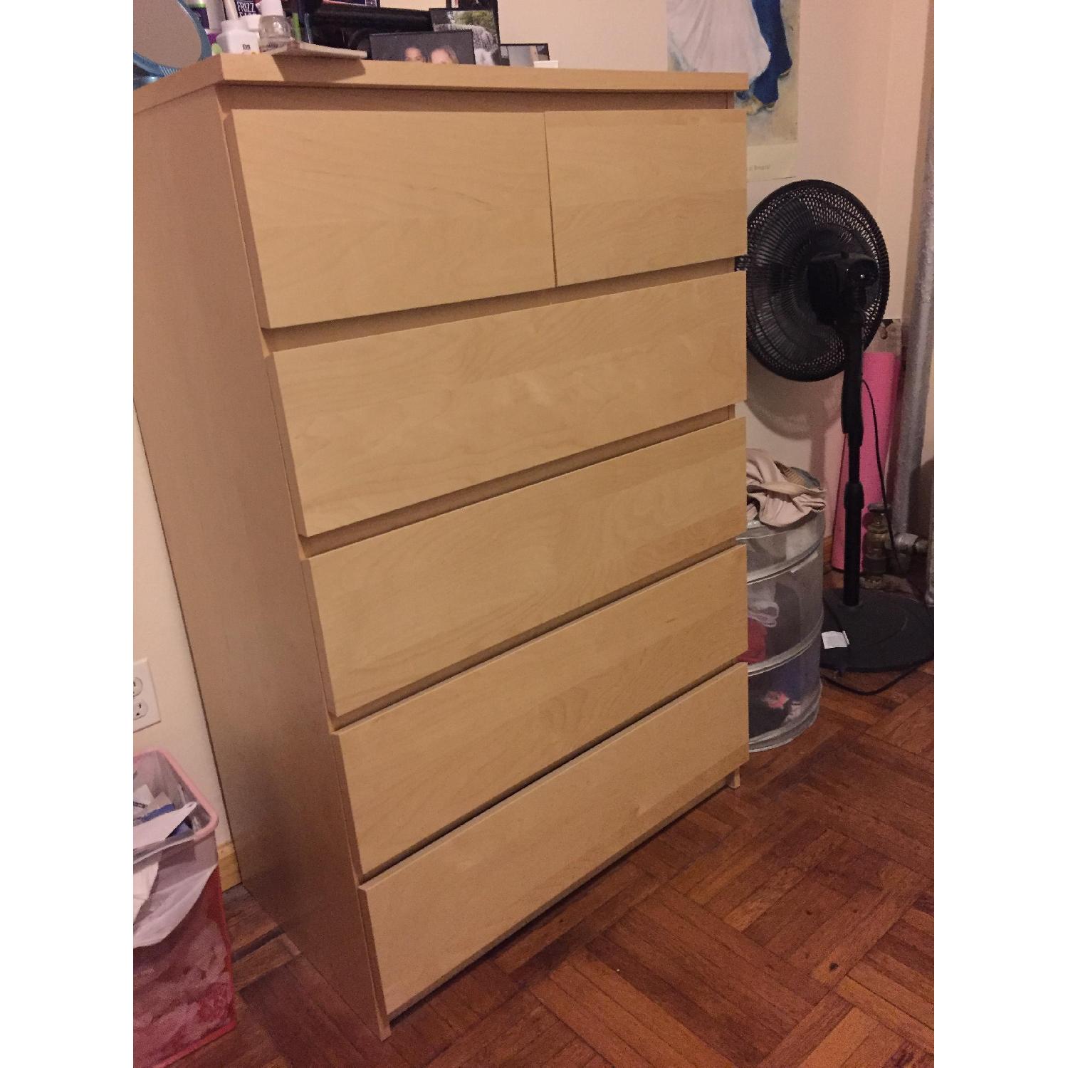 Ikea Malm 6 Drawer Chest - image-1