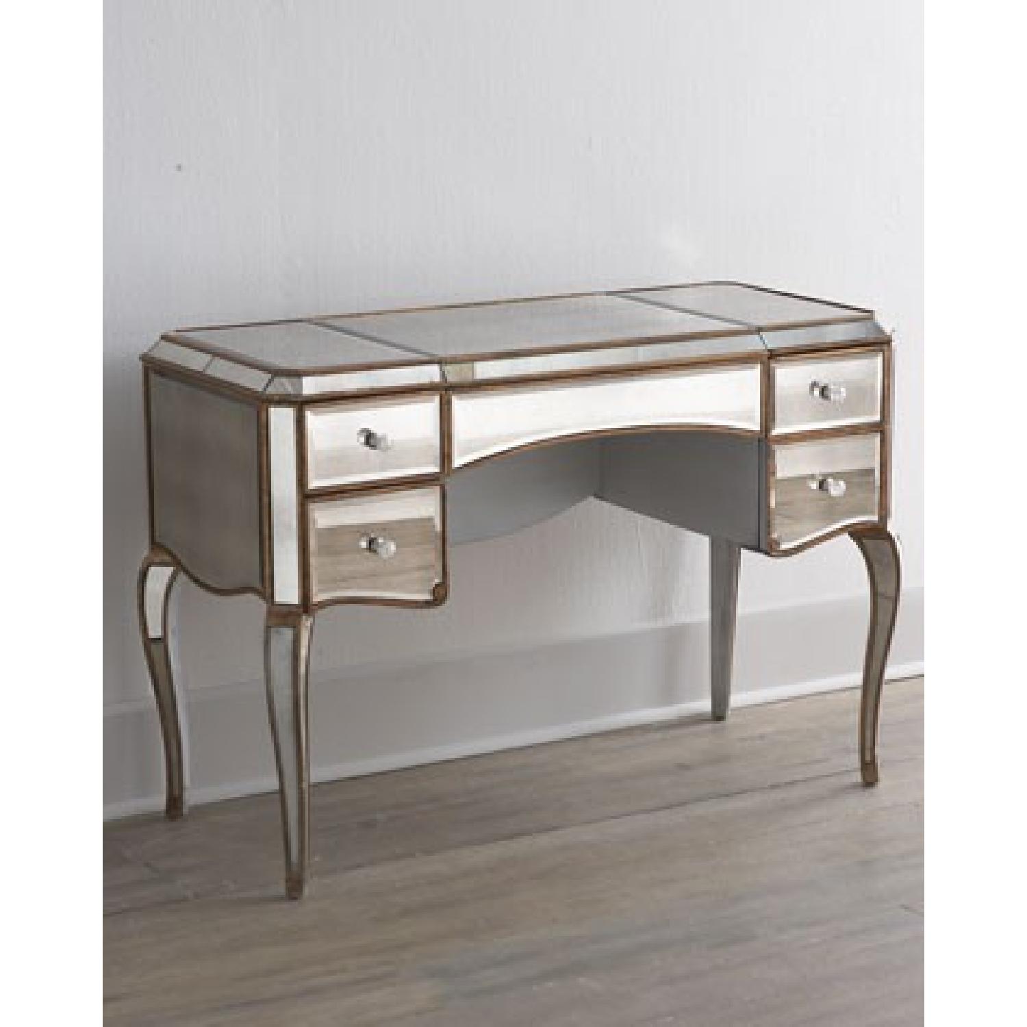 Horchow Mirrored Vanity/Desk - AptDeco