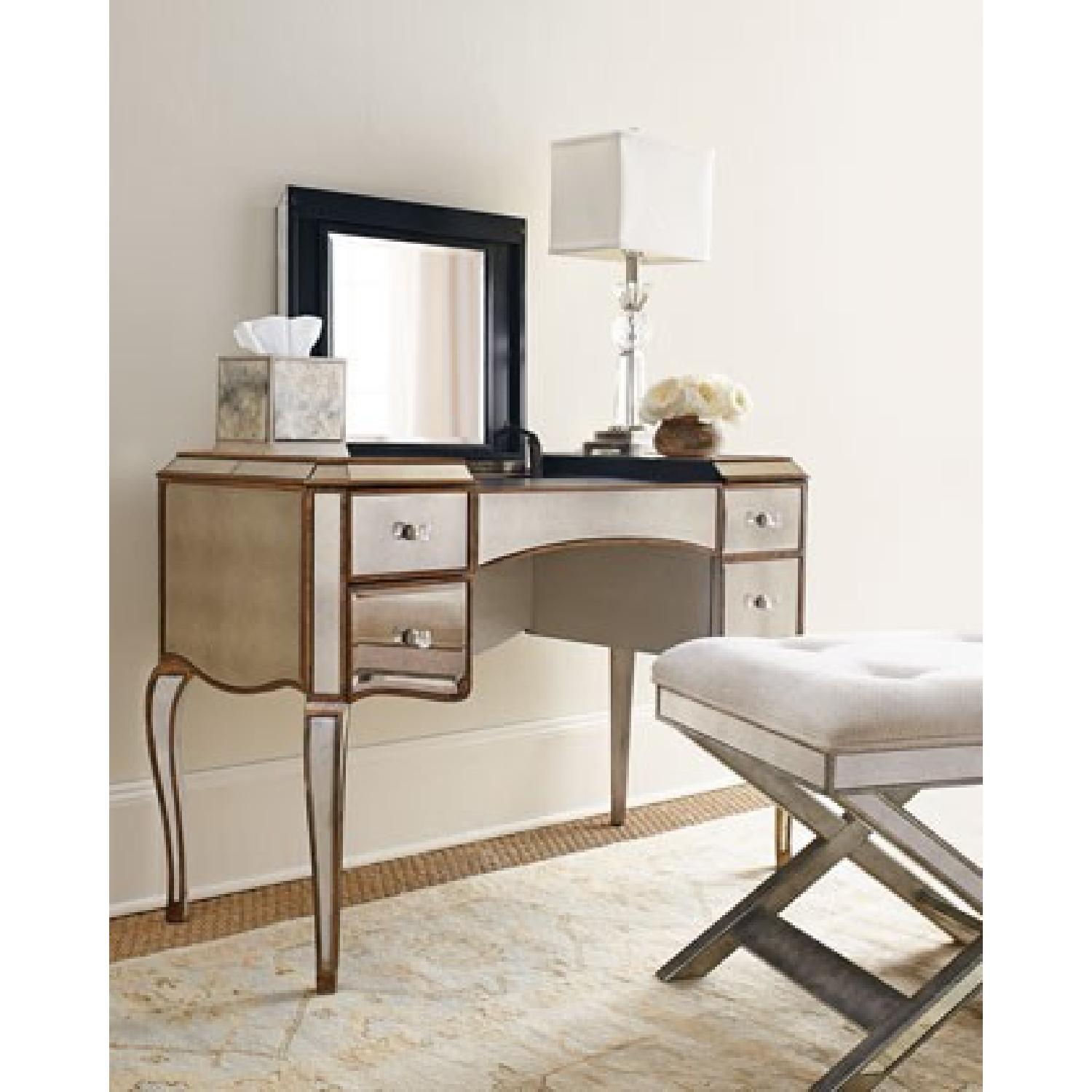 Horchow Mirrored Vanity/Desk - AptDeco