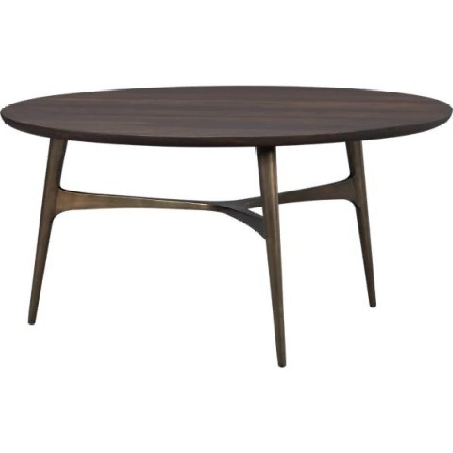 Crate & Barrel Bel Air Round Coffee Table AptDeco
