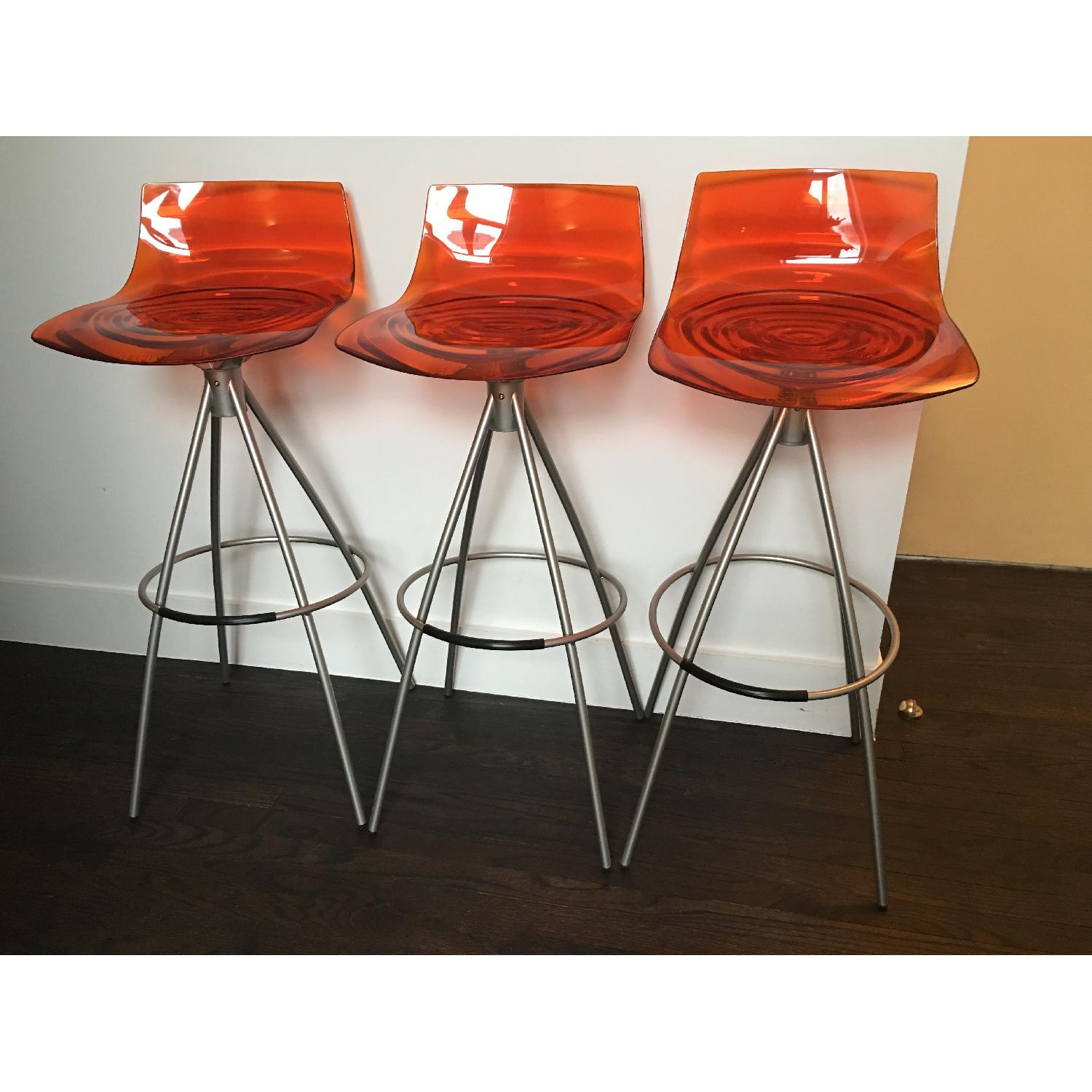 l'Eau Calligaris Bar Height Stools Set of 3 AptDeco