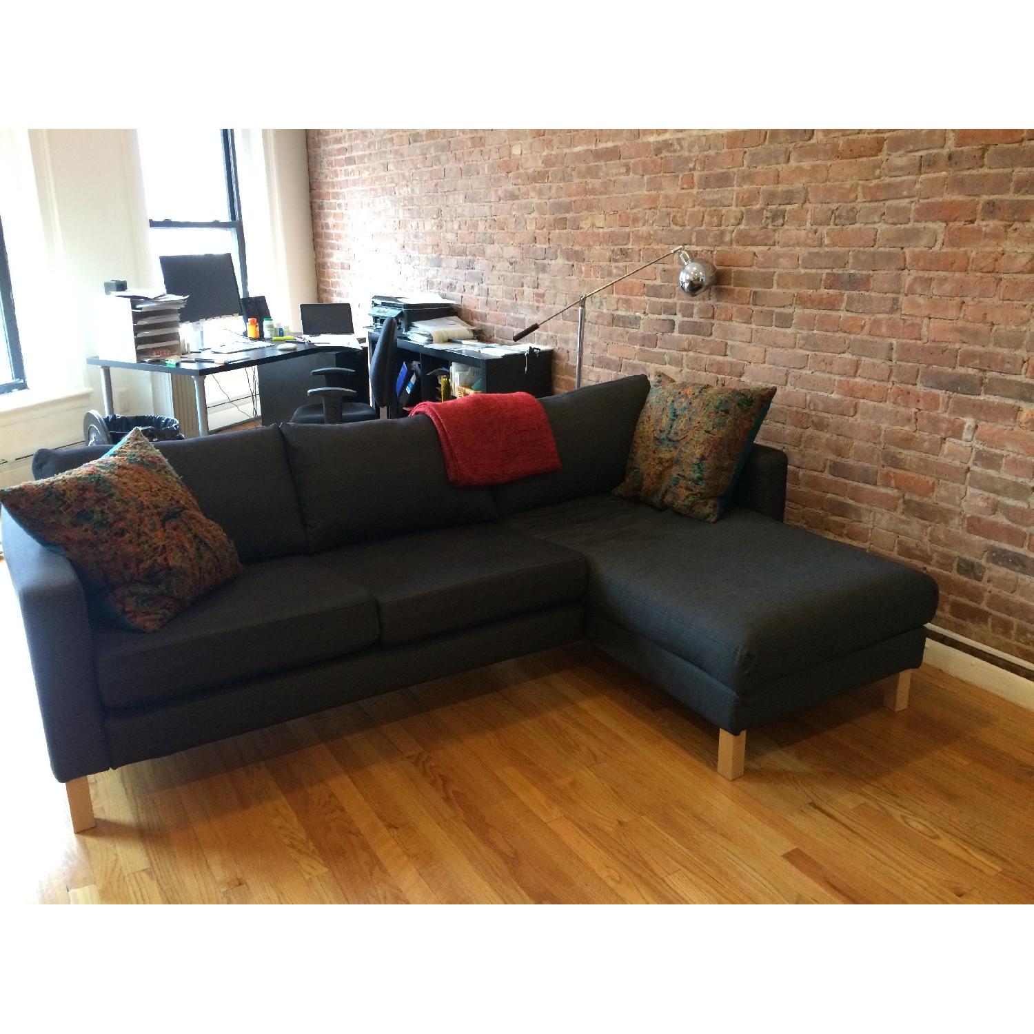 Ikea Karlstad Sofa w/ Chaise - image-1